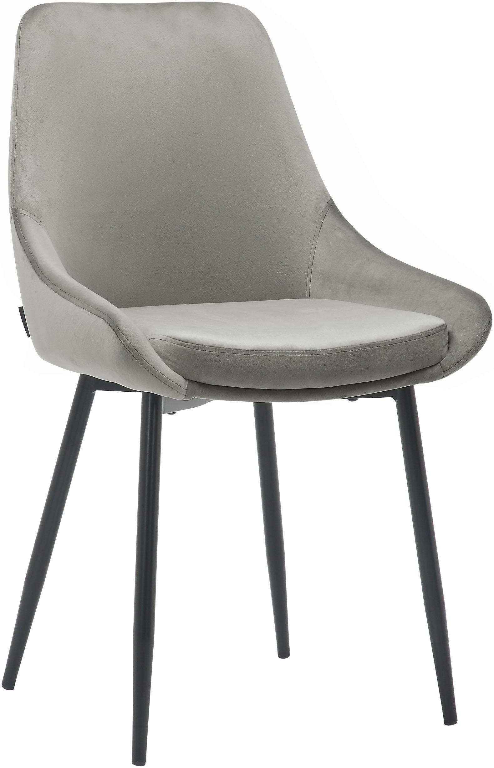 INOSIGN Esszimmerstuhl "Niam, 2er-Set, Stuhl", Samtvelours, 2er Set, schwar günstig online kaufen