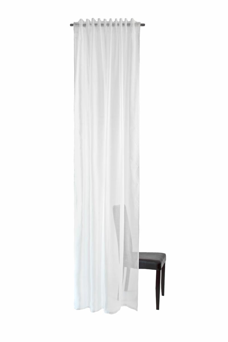 HOMING Gardine »Lisa«, (1 St.), uni, Wohnzimmer, Schlafzimmer, transparent