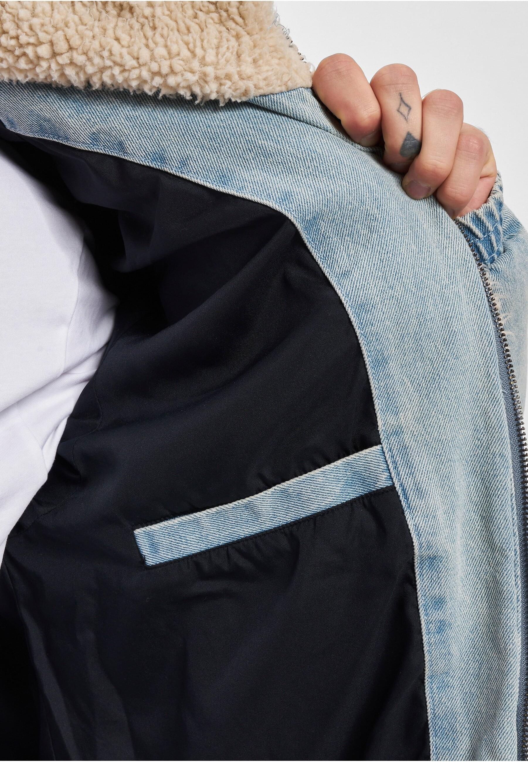 Karl Kani Winterjacke »Karl Kani Herren KM234-036-1 KK Retro Denim Teddy Puffer Jacket«, (1 St.), ohne Kapuze