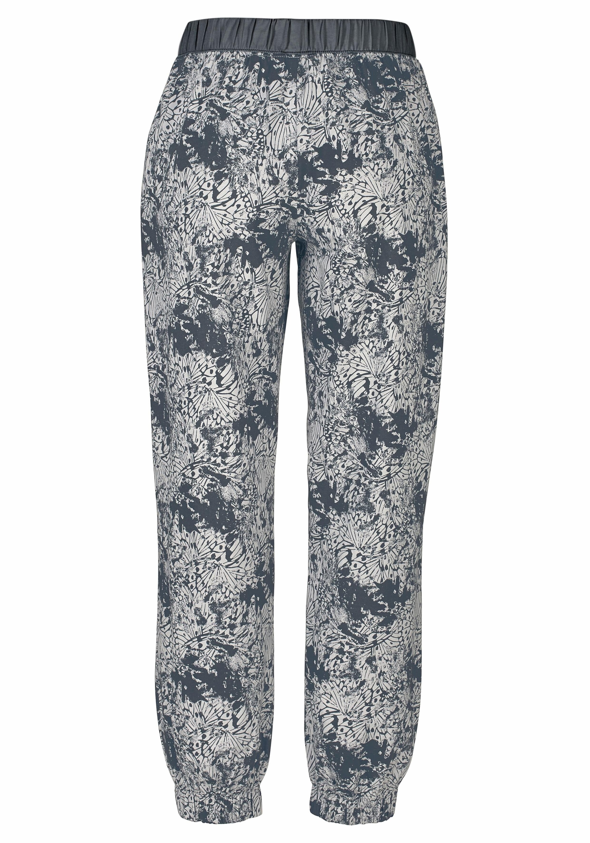 Buffalo Pyjama Hose gemusterter (2 1 tlg. Langarmshirt passendem mit Stück) und