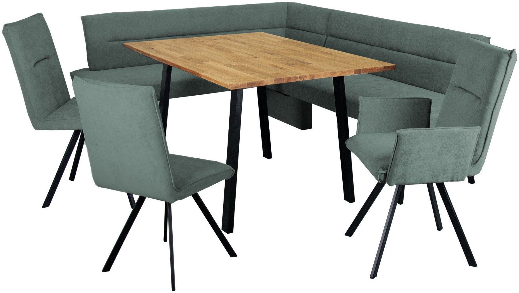 Home affaire 4-Fußstuhl »Sava«, (Set), 2 St., Chenille, Metallgestell