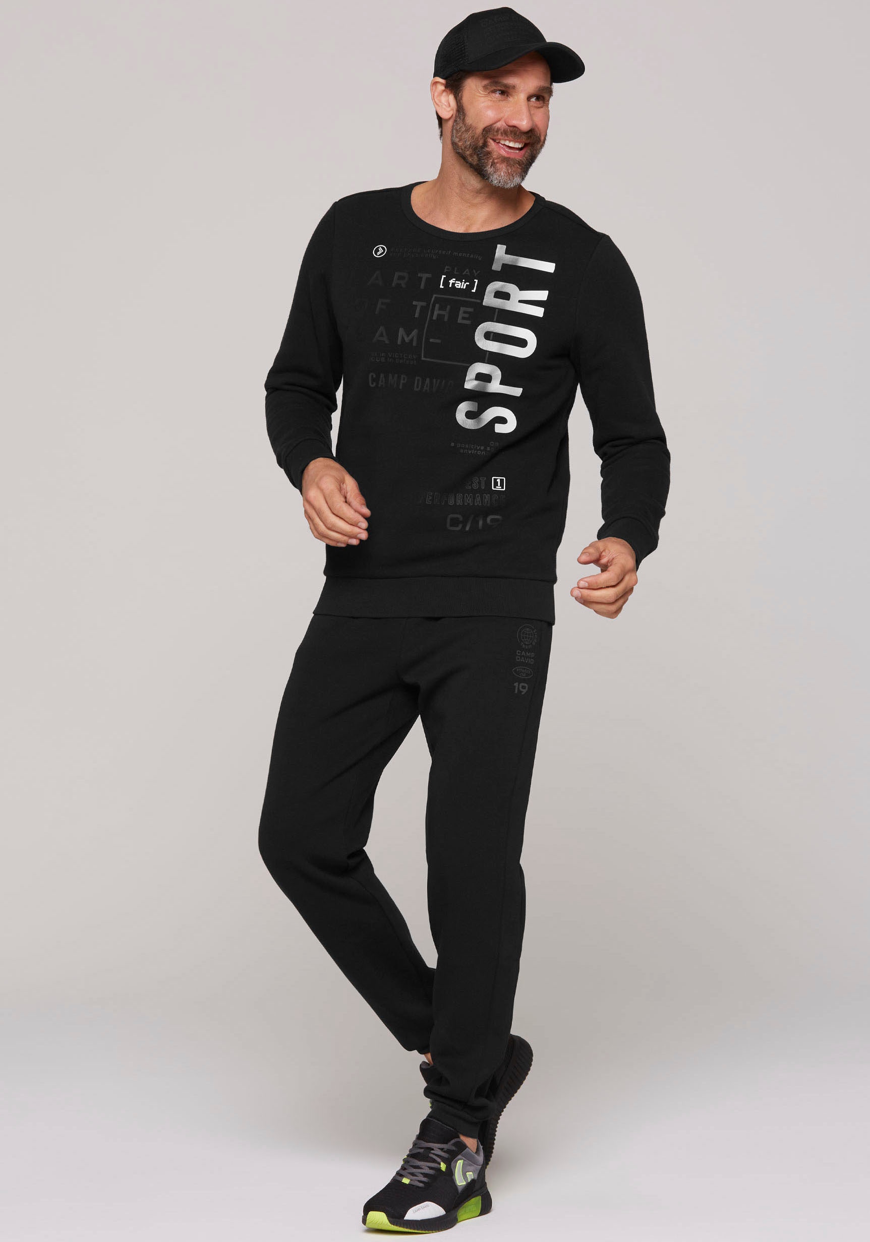CAMP DAVID Sweatshirt, mit Schriftzügen