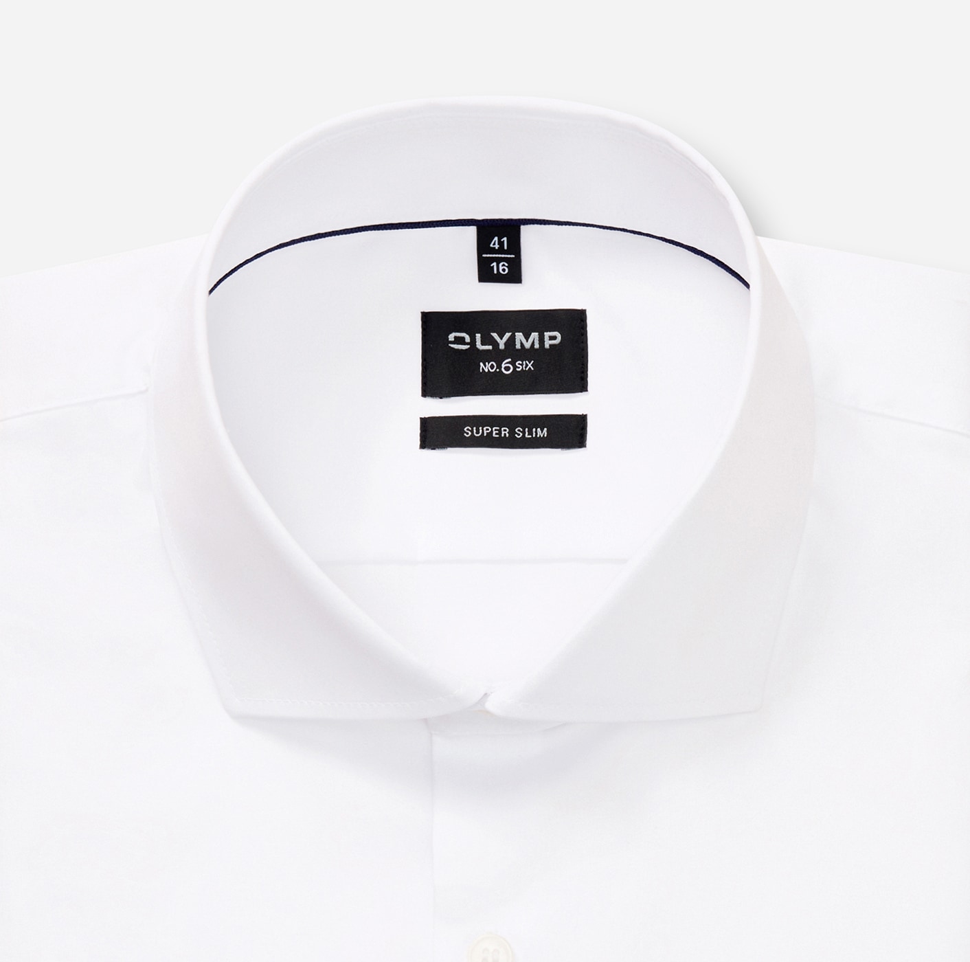 OLYMP Langarmhemd »No 6 six«, Royal-Kentkragen, super slim, Businesshemd, unifarben
