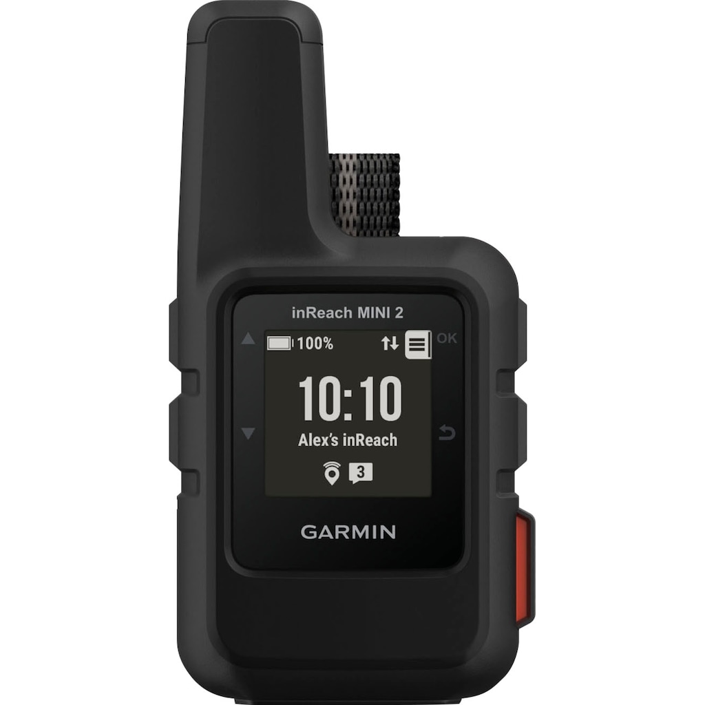 Garmin Outdoor-Navigationsgerät »Garmin inReach Mini 2 Black GPS EMEA«, TracBack-Routing-Funktion, Punkt-zu-Punkt-Navigation