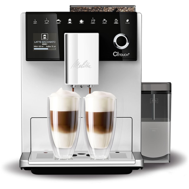 Melitta Kaffeevollautomat »CI Touch® F630-101, silber«, Bedienoberfläche  mit Touch & Slide Funktion Flüsterleises Mahlwerk | BAUR