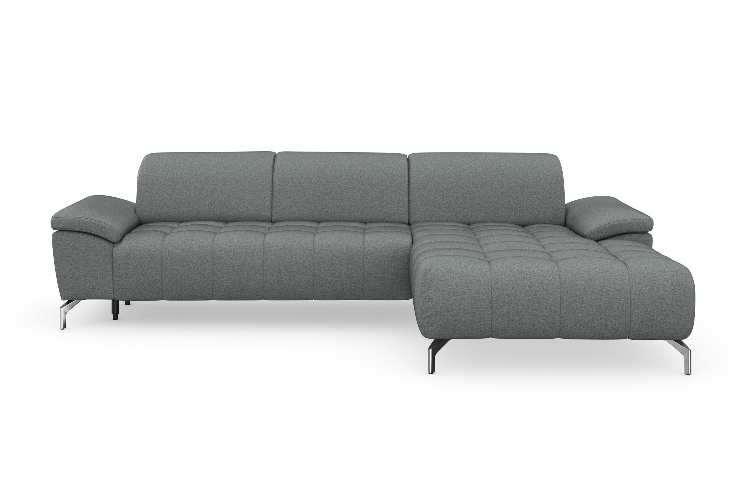 sit&more Ecksofa »Cool L-Form«, wahlweise mit Kopfteilverstellung und Vorziehsitz, motorisch