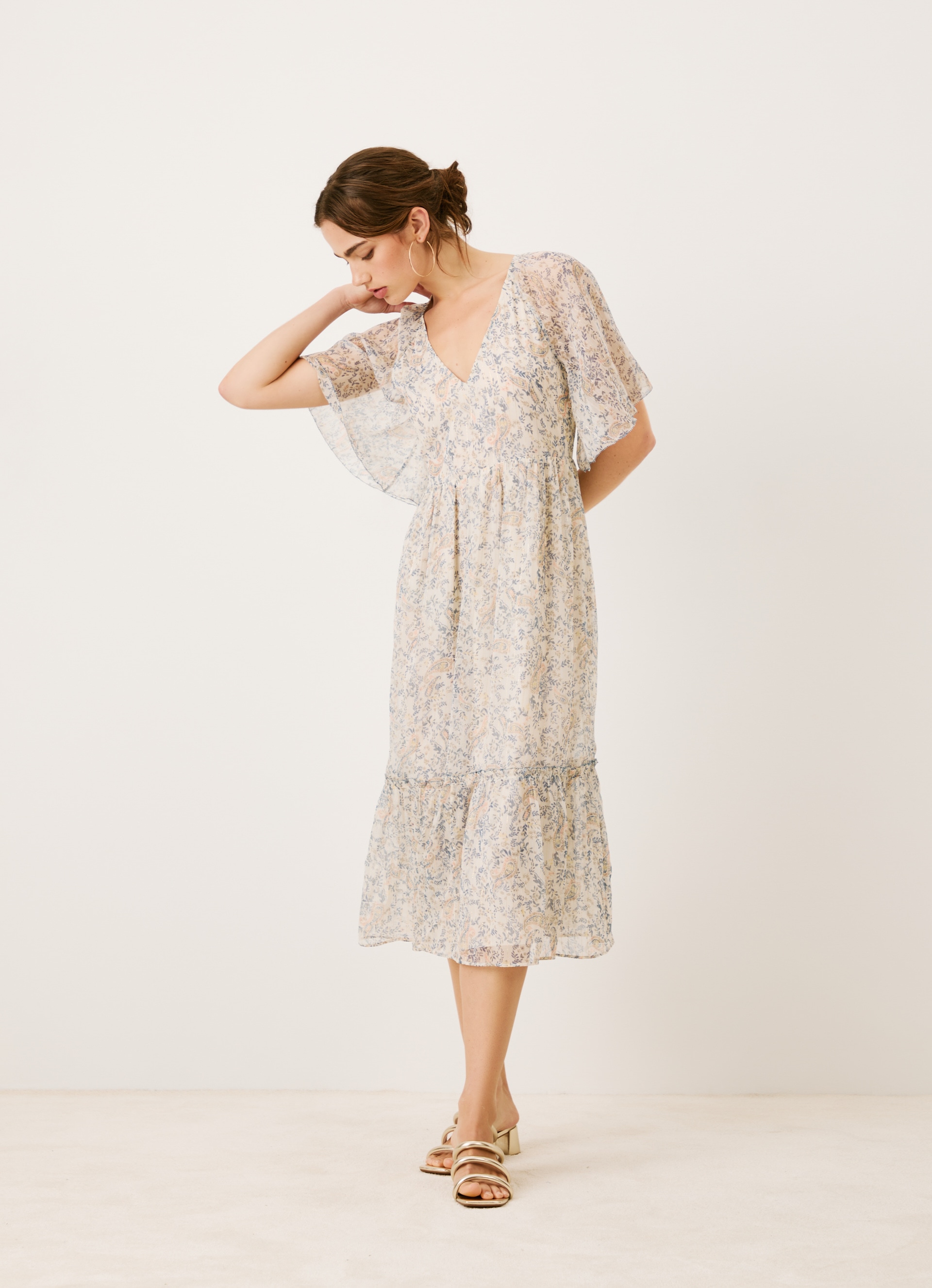 Pepe Jeans Maxikleid »MAY«, mit Paisleymuster, im Boho-Stil