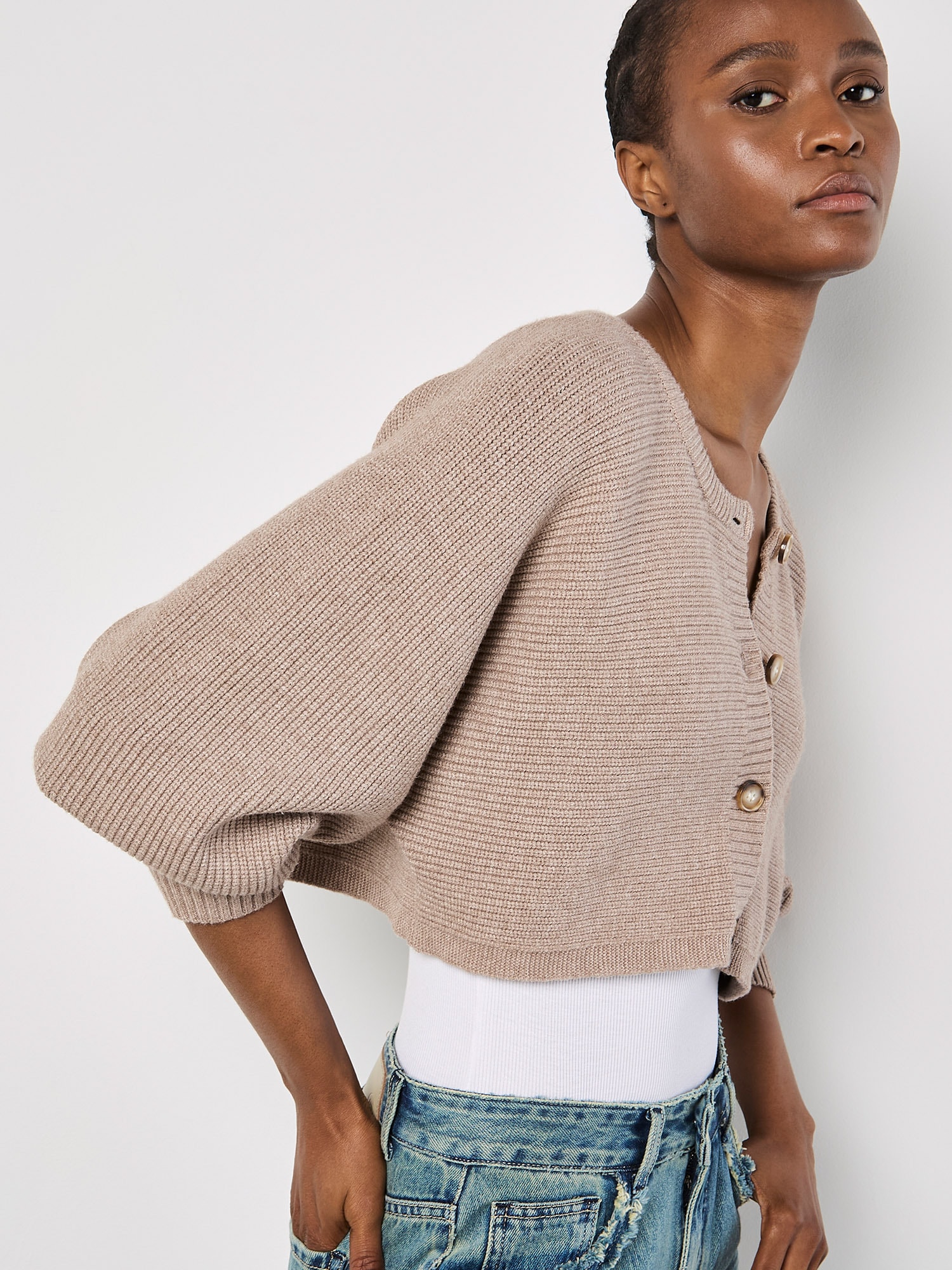 Apricot Cardigan »Batwing-Cardigan« in Croppedlänge