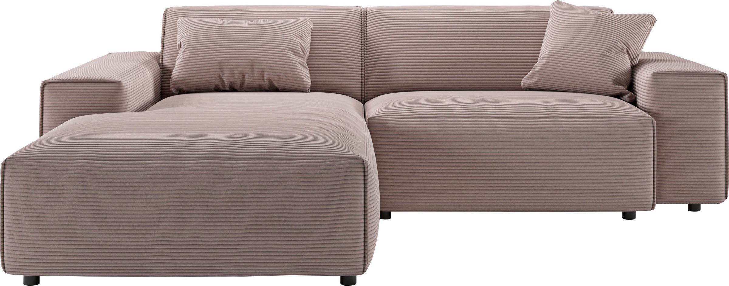 andas Ecksofa »Glimminge L-Form auch in Breitcord, Feincord + Easy care-Bezug,«, Breite 234, Zierkissen