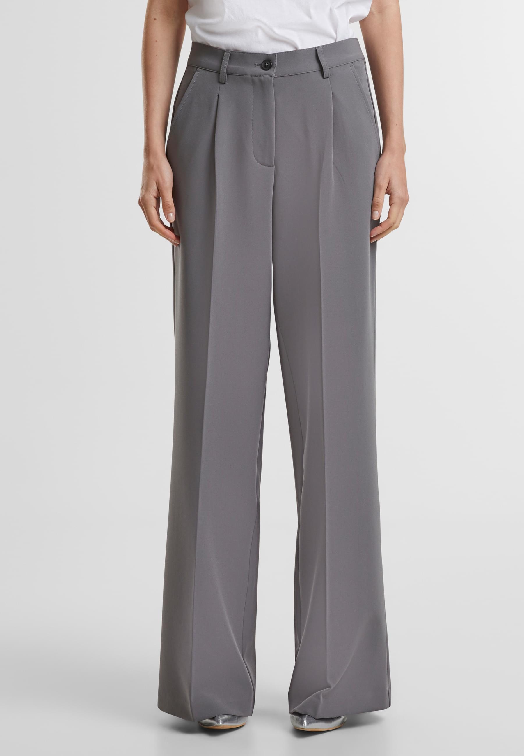 URBAN CLASSICS Stoffhose »Urban Classics Ladies Wide Leg Trousers«, (1 tlg.)