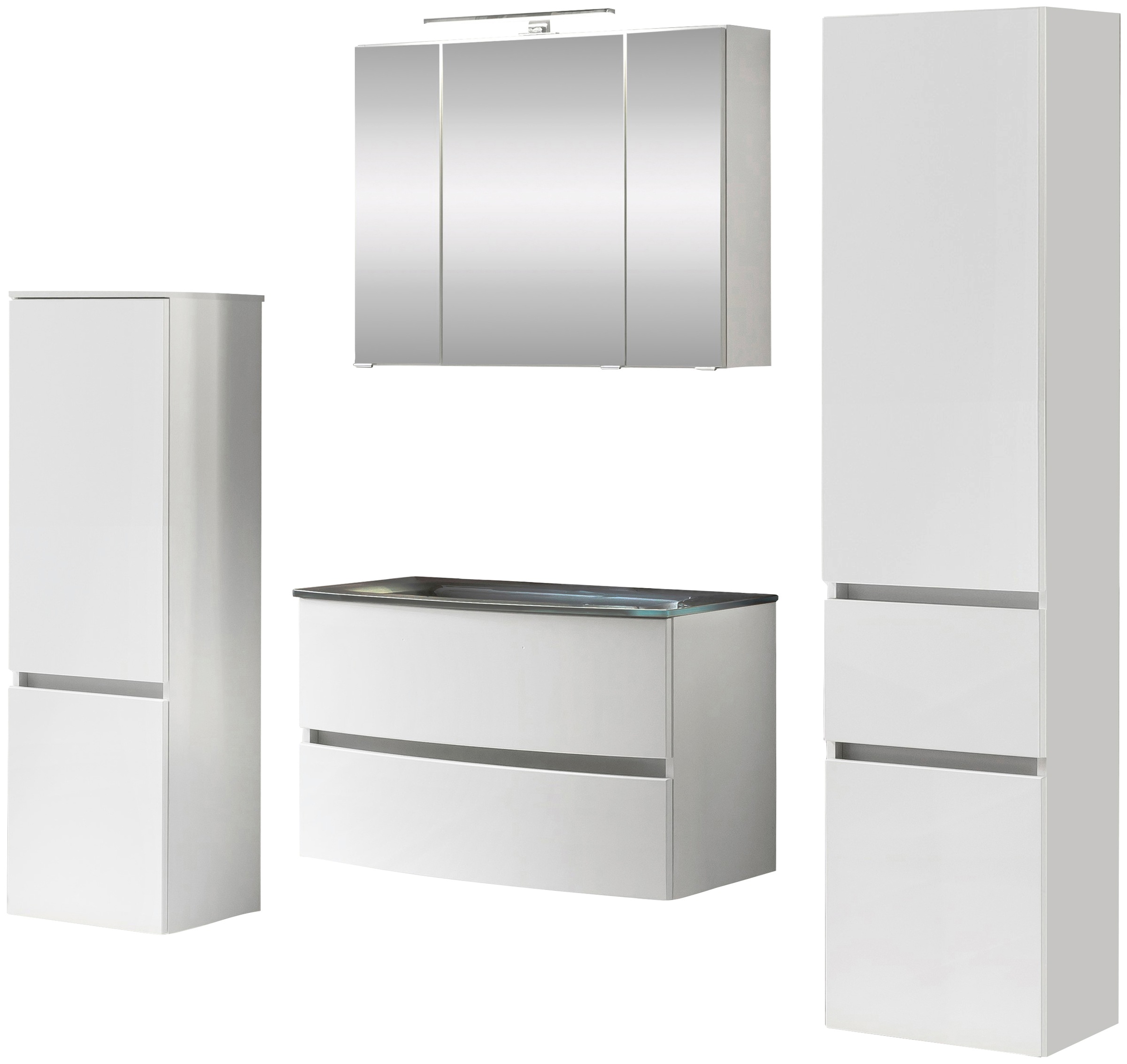 welltime Badezimmer-Set "Kaunas" Set, 4 Stk. tlg. günstig online kaufen