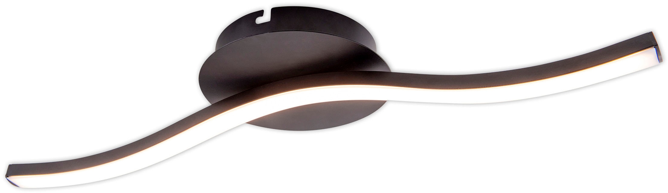 BAUR 1 schwarz-matt, Deckenlampe, »Onda«, näve Wandleuchte IP20 Deckenleuchte L: flammig-flammig, kaufen | LED 45cm, online 6W, warmweiß,