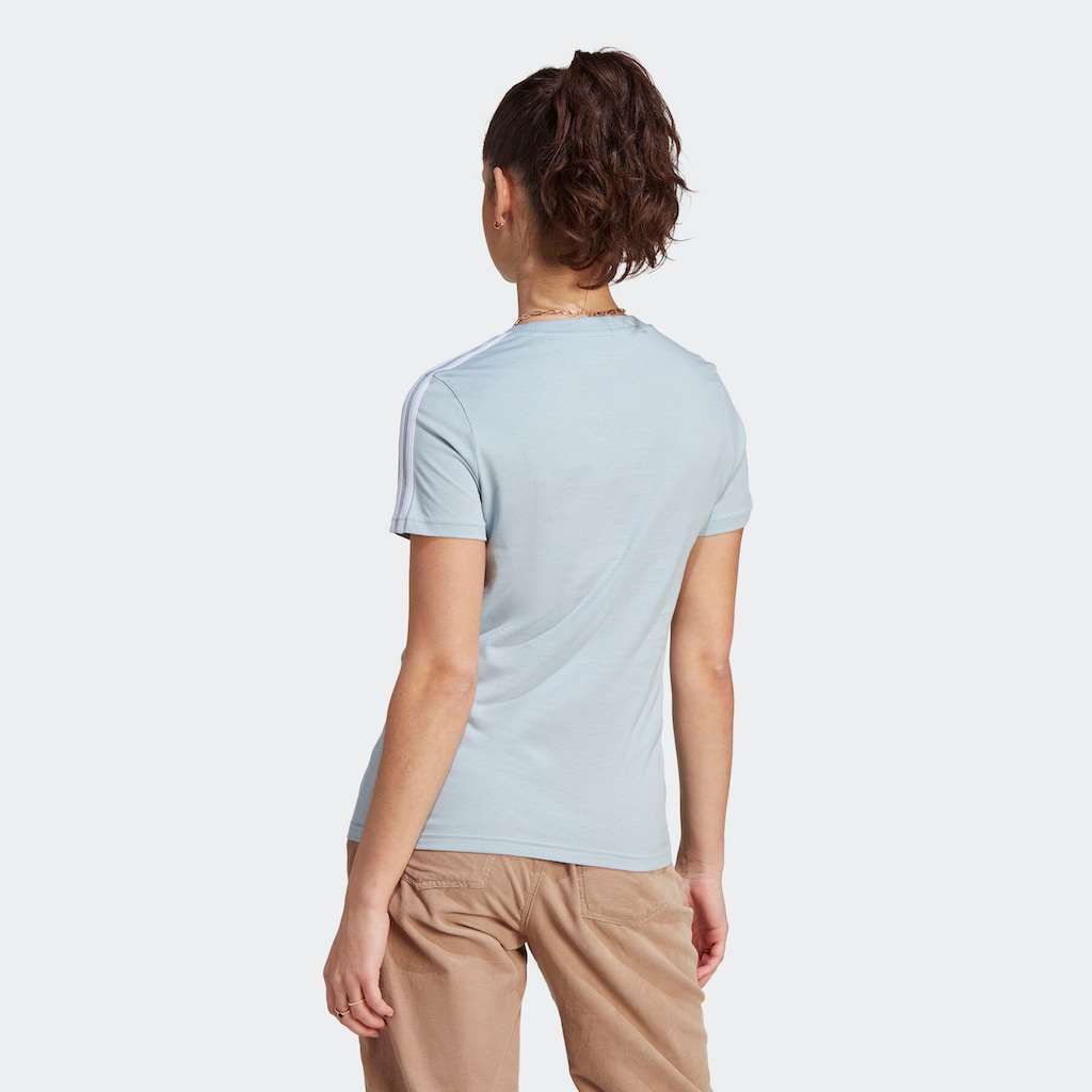 adidas Sportswear T-Shirt »LOUNGEWEAR ESSENTIALS SLIM 3-STREIFEN«