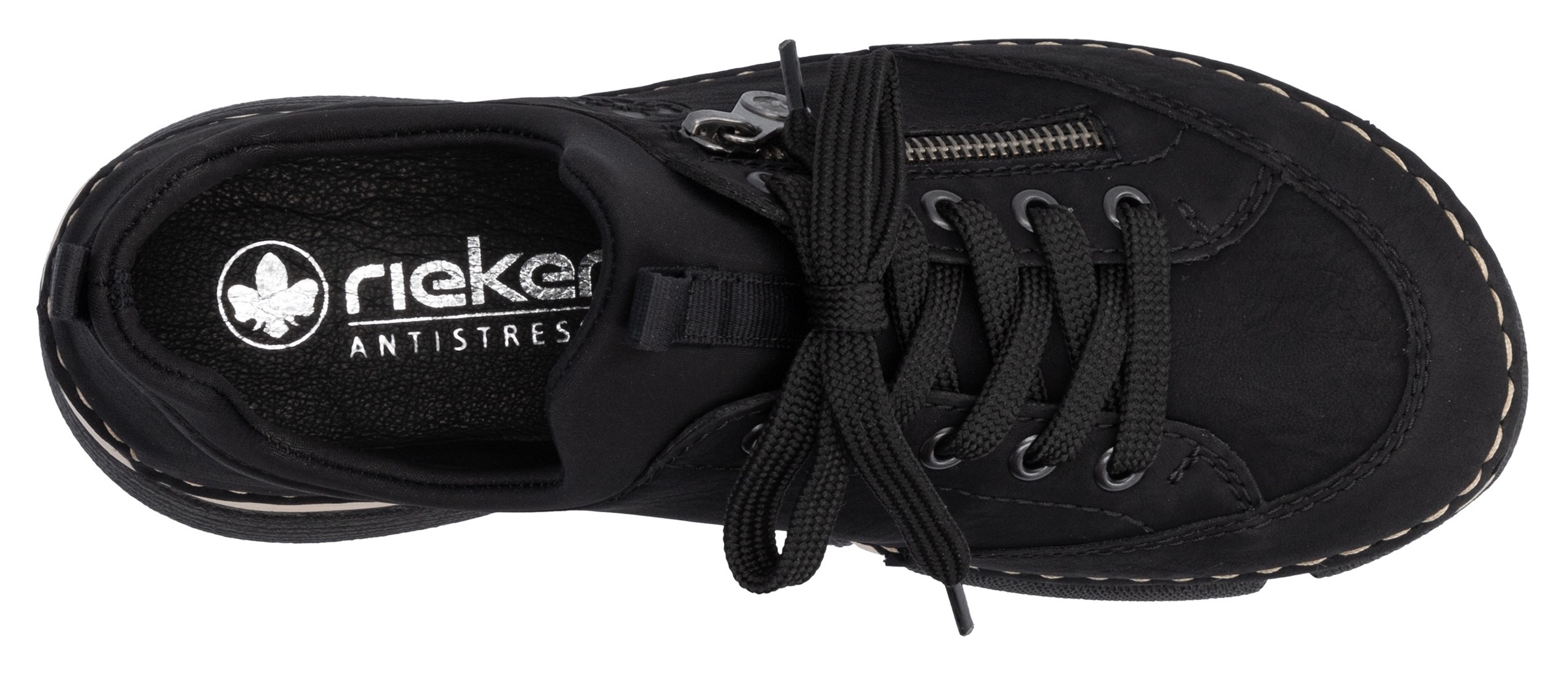 Rieker Slip-On Sneaker, Schlupfschuh, Halbschuh, Freizeitschuh mit weicher Innensohle