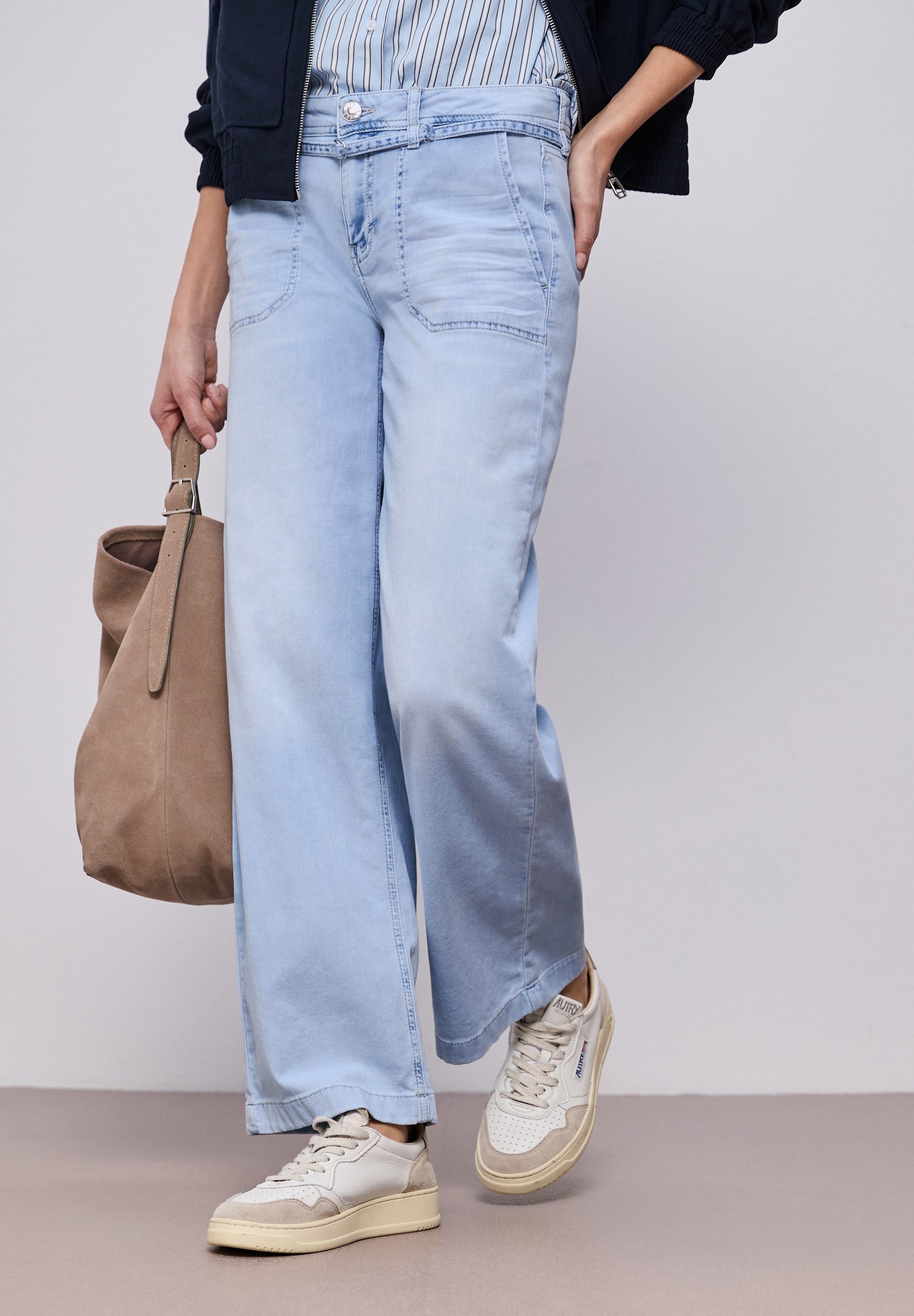 STREET ONE Loose-fit-Jeans aus Baumwolle mit Stretchanteil