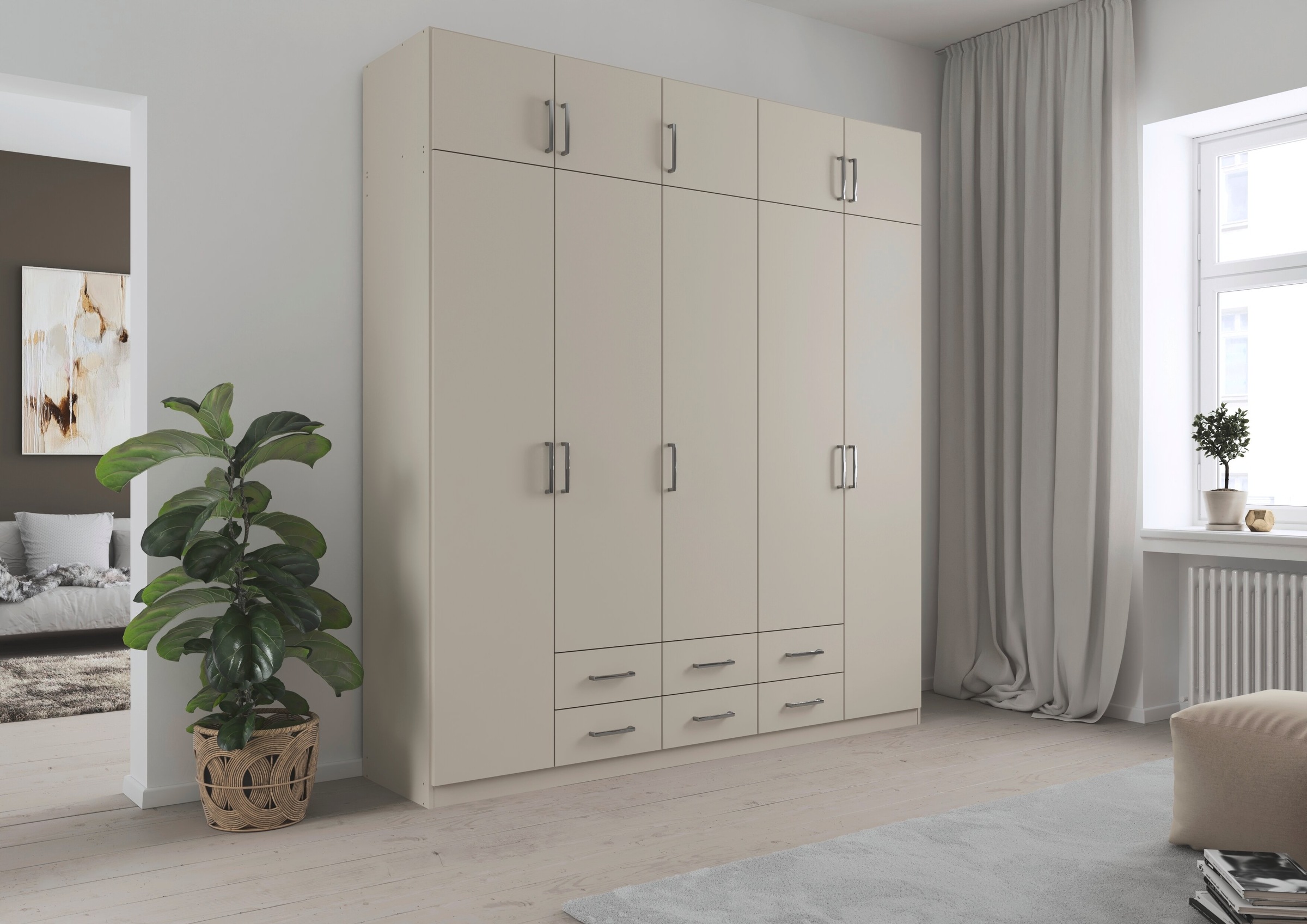 Thumbnail - rauch Kleiderschrank "Schrank Garderobe Wäscheschrank GAMMA in 4 Breiten 91-226 cm" 3 verschiedene Ausstattungen BASIC/C...