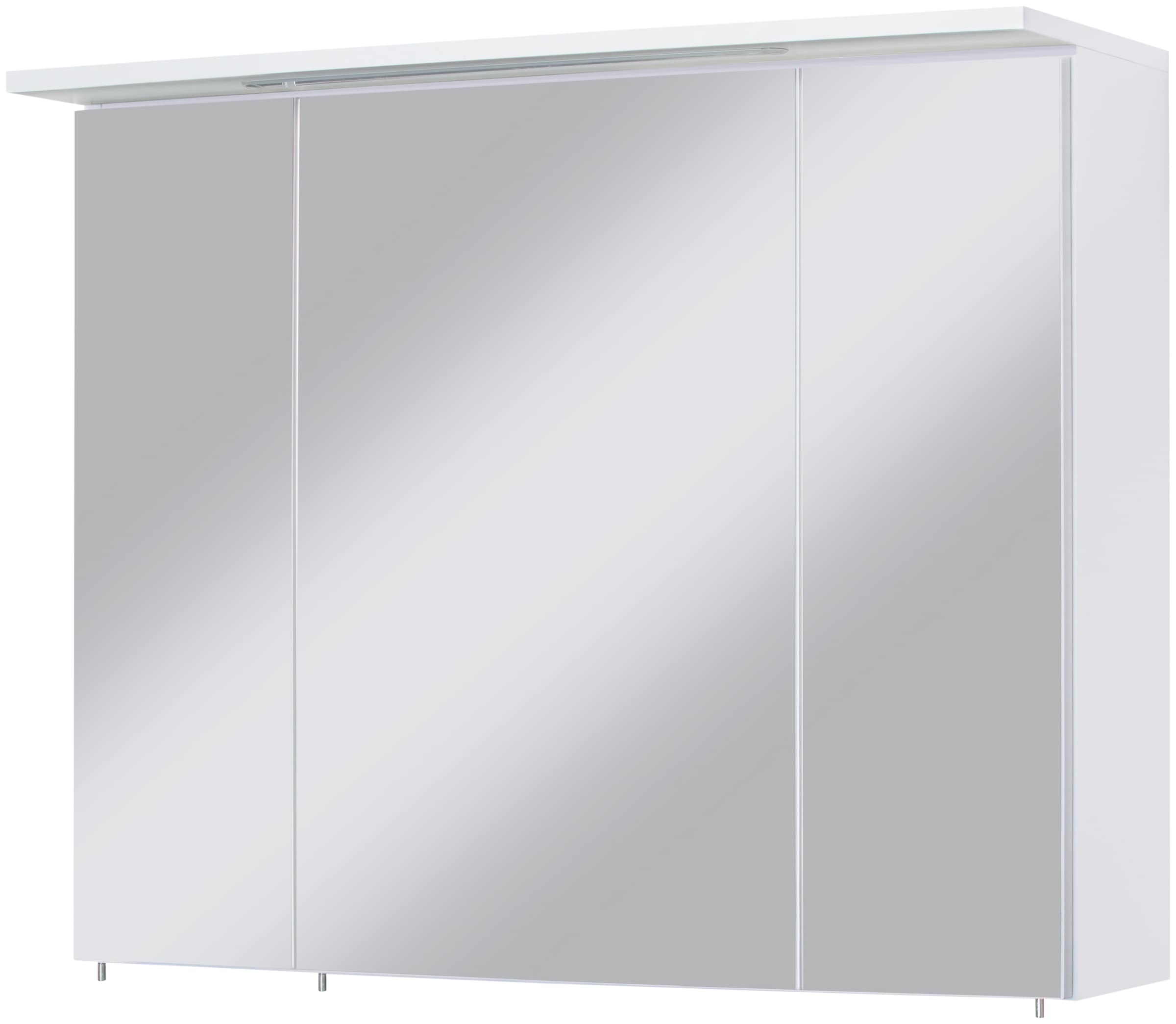 welltime Spiegelschrank "Flex", Breite 80 cm, mit 3D-Spiegeleffekt