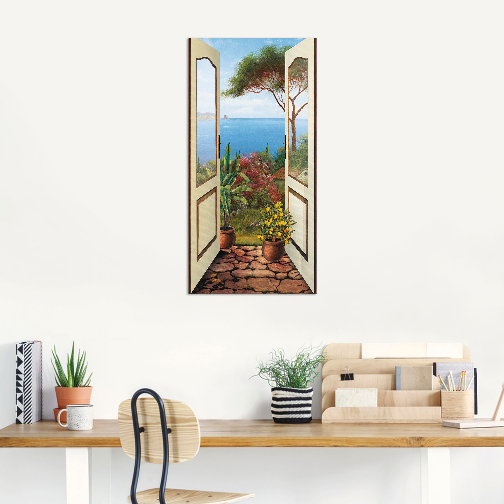 Artland Wandbild »Veranda am Meer«, Küstenbilder, (1 St.), als Alubild, Outdoorbild, Leinwandbild, Poster, Wandaufkleber