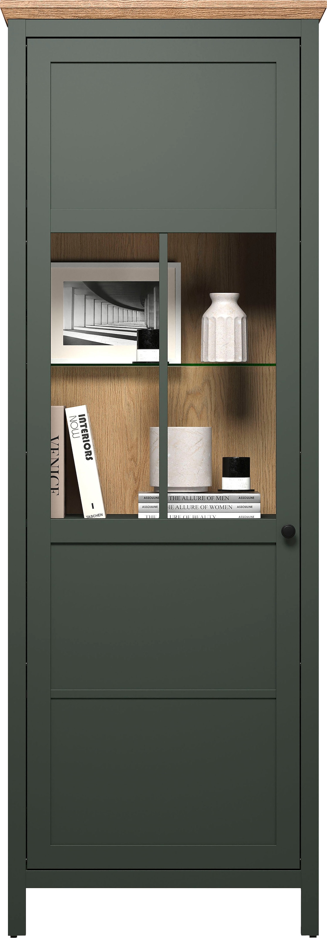 Home affaire Vitrine »Vienna«, Standvitrine im Landhausstil, Breite 69 cm