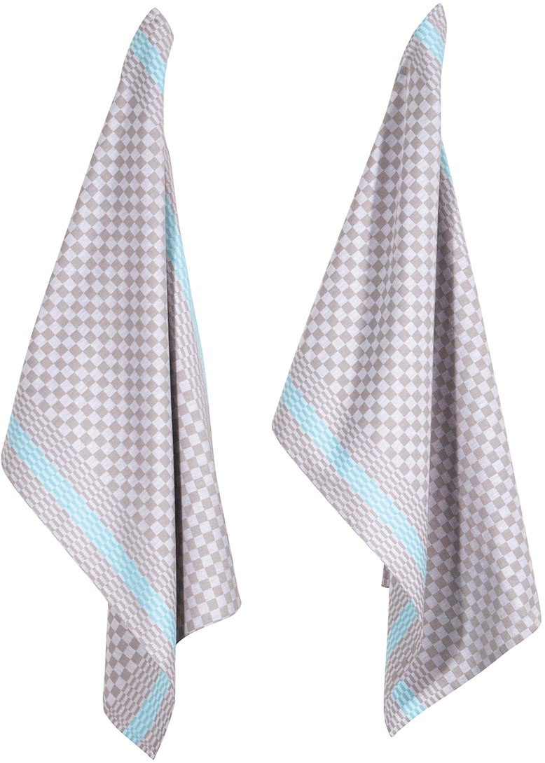 PAD Geschirrtuch "PIT RELOADED" 100% Baumwolle, 50x70 cm, Karo Design günstig online kaufen