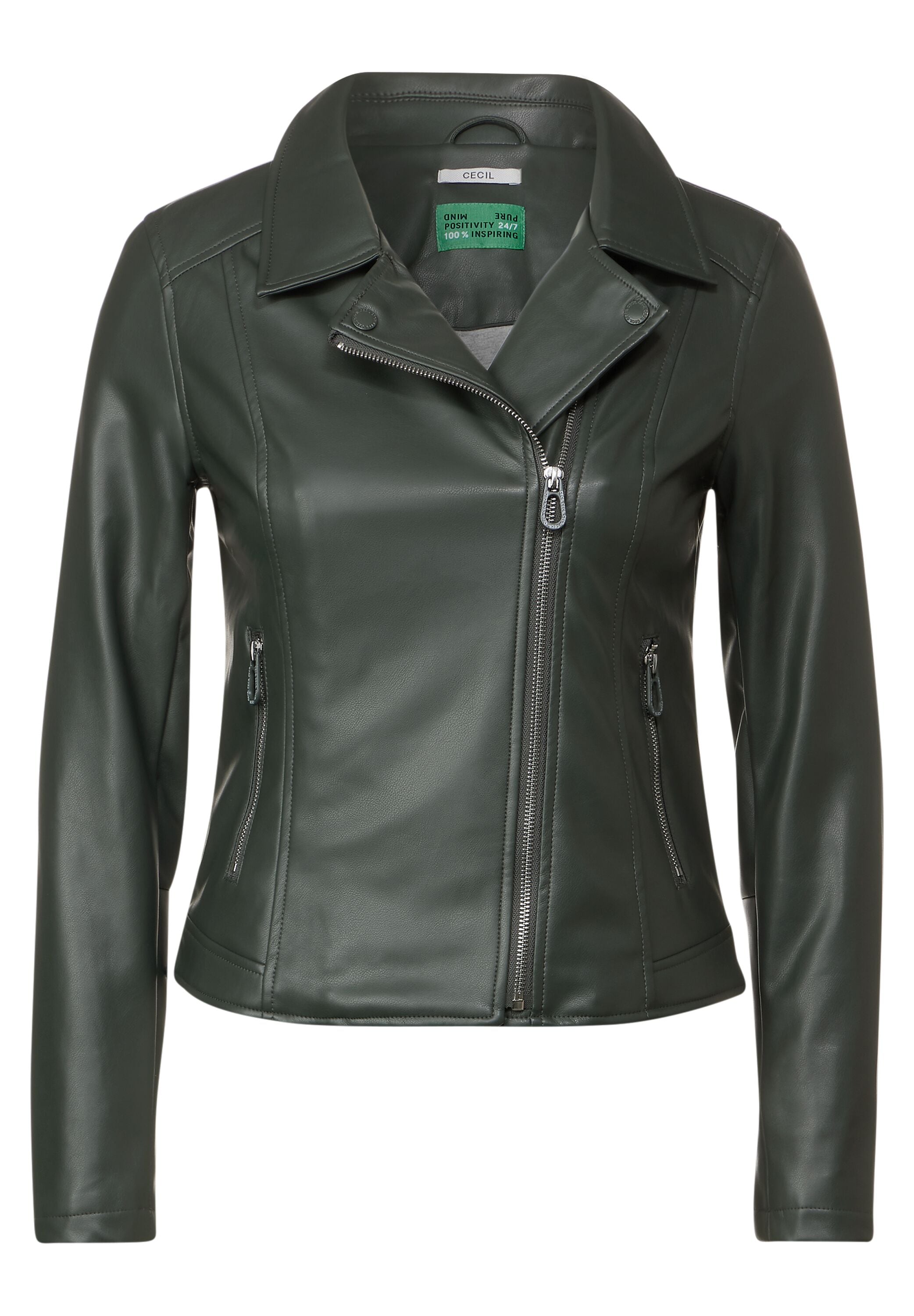 Cecil Bikerjacke, ohne Kapuze, mit asymmetrichem Reißverschluss