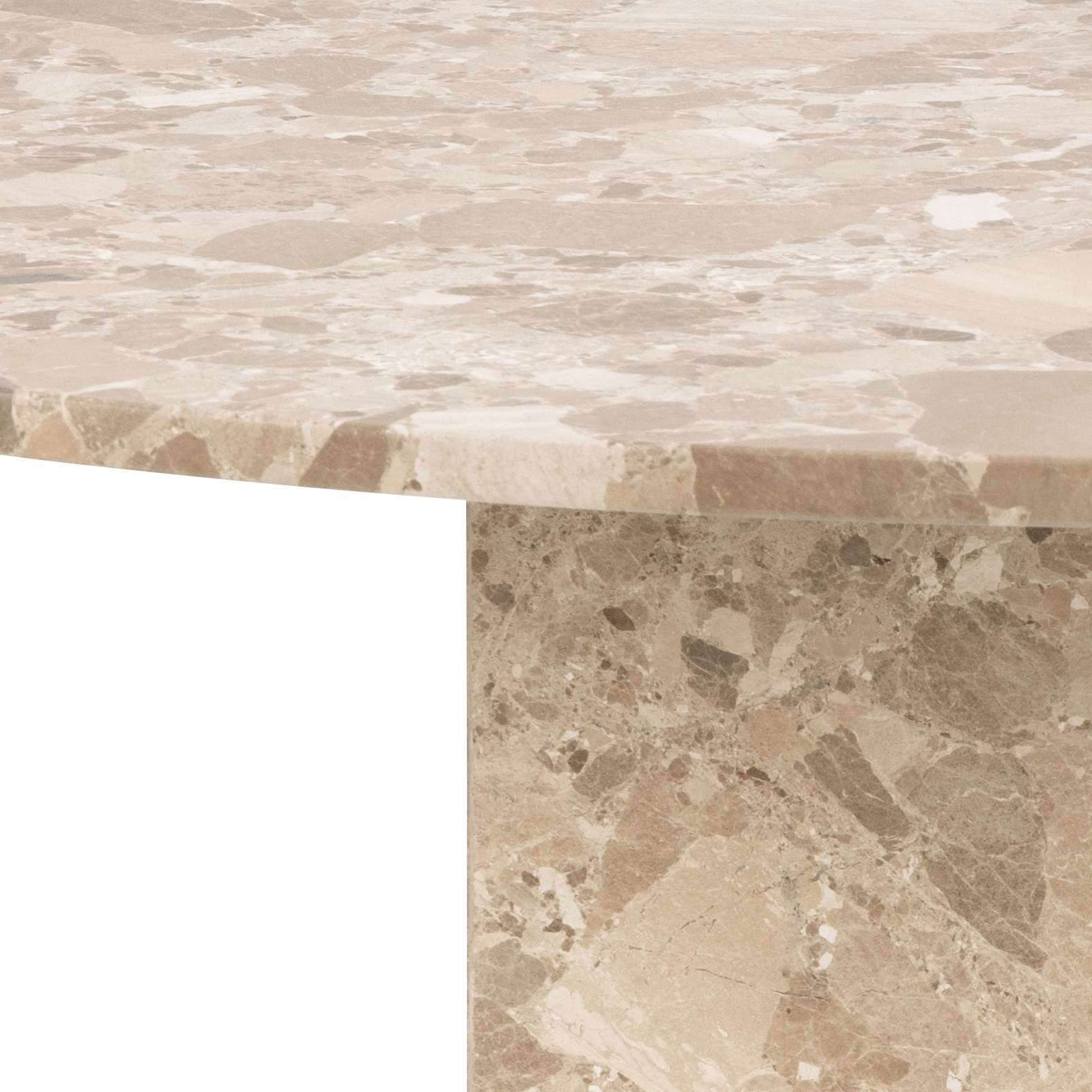 ACTONA GROUP Esstisch »Naxos«, Rund Esstisch, matt Latte lackiert Marmor, Ø130x75 cm