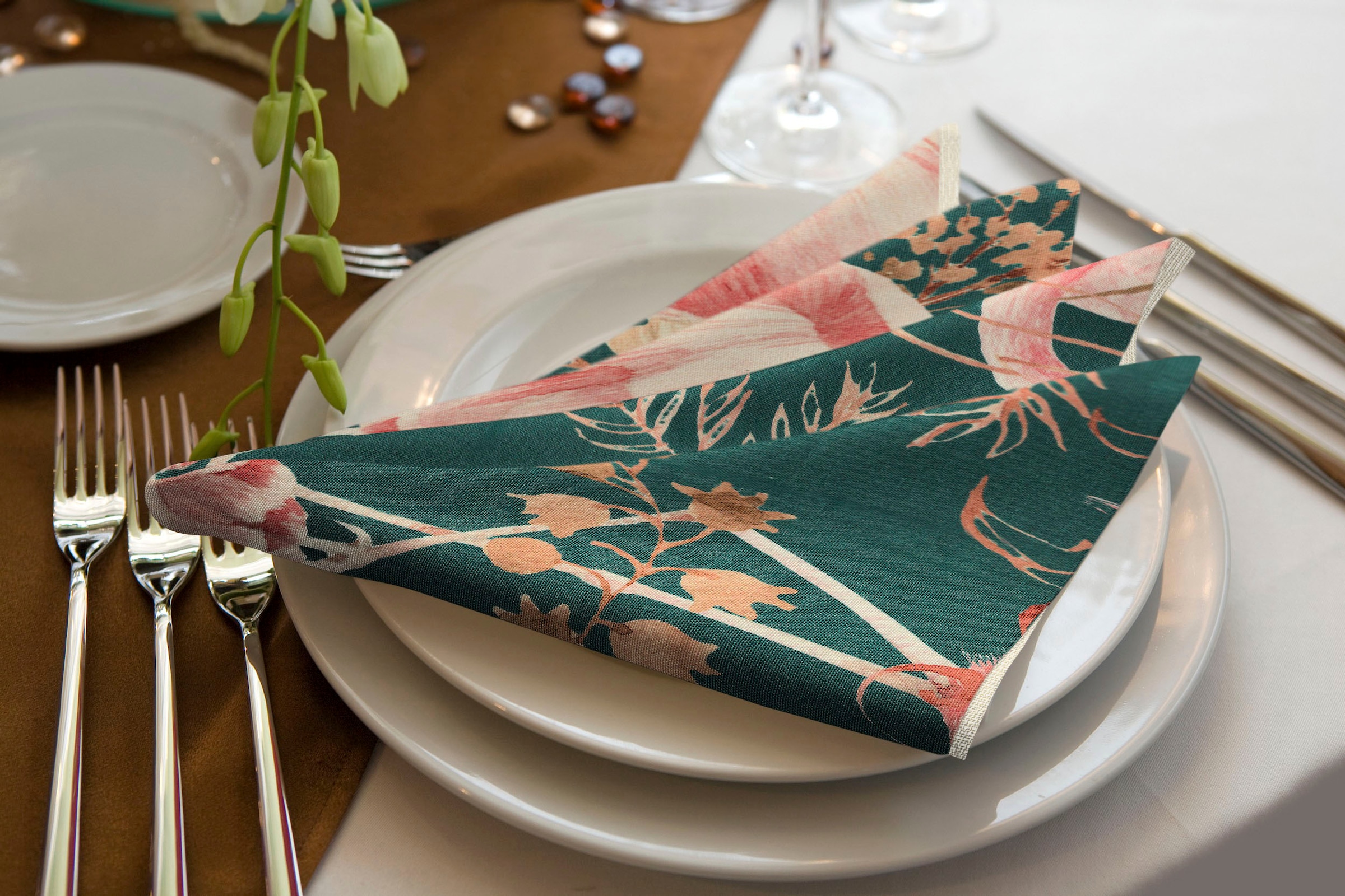 Adam Stoffserviette "Eden" GOTS organic,zertifiziert durch CERES 0242Made in Germany