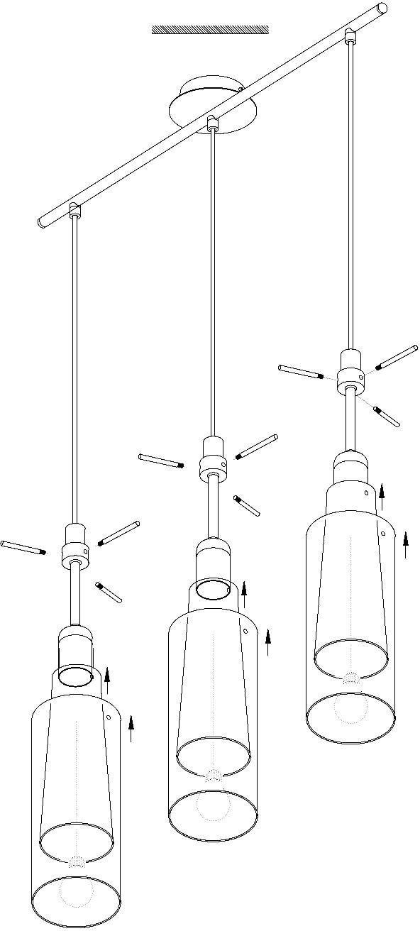 BAUR EGLO,Pendelleuchte»Pinto«, online | kaufen