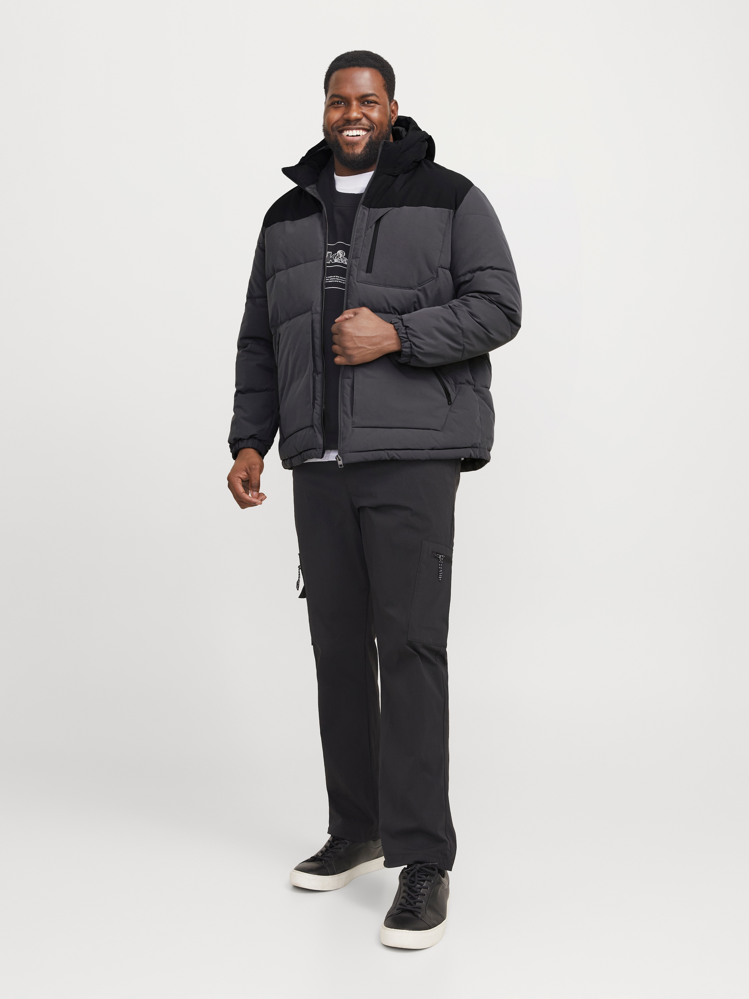 Jack & Jones PlusSize Outdoorjacke »JJEOTTO PUFFER JACKET PLS«, mit Kapuze