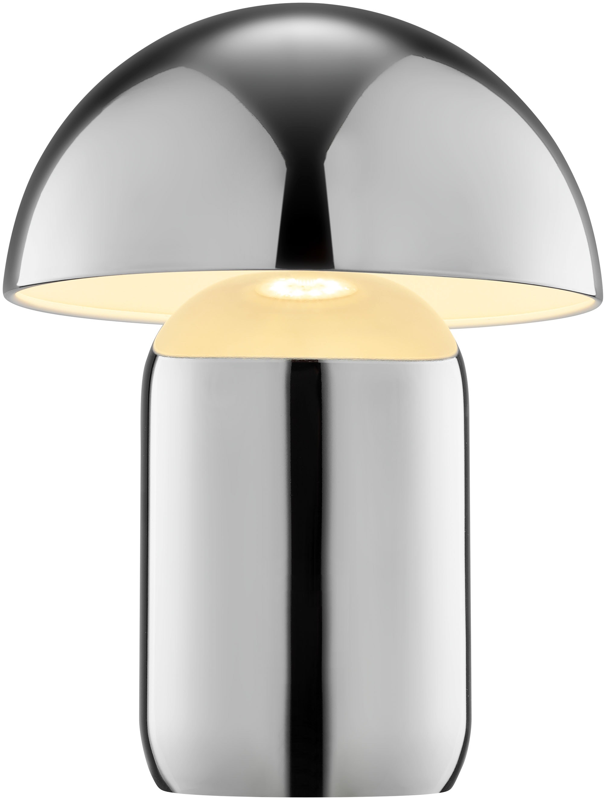 LeGer Home by Lena Gercke LED Tischleuchte »Galilea«, 1 flammig, Leuchtmittel LED-Modul | LED fest integriert, dimmbar, Ø 20 cm, Metall, Akku Tischlampe, Schalter mit Touchfunktion