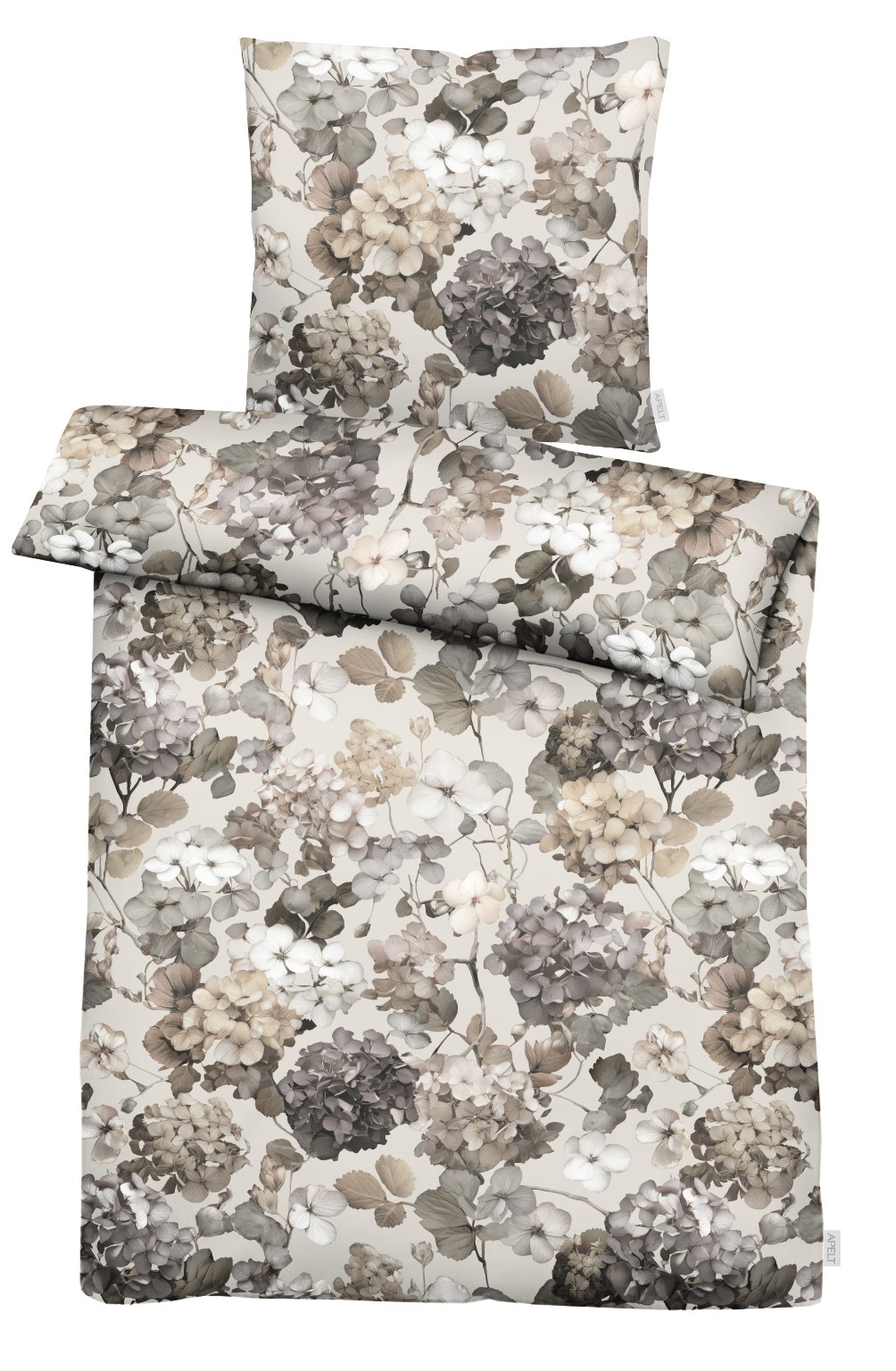 APELT Bettwäsche "Lutetia" 2 Bettwäsche-Set mit Reißverschluss, Baumwoll-Satin, Digitaldruck