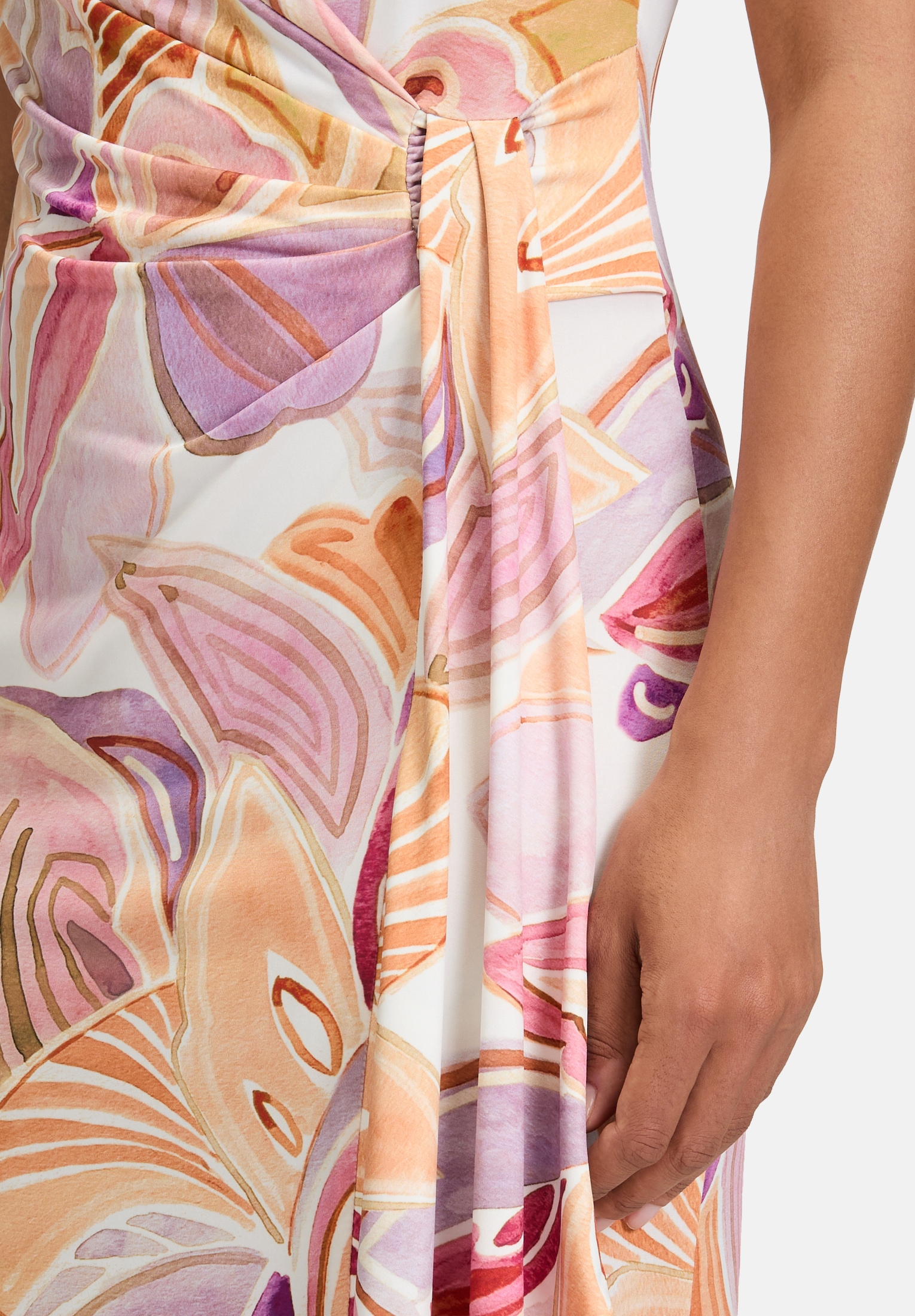 Cartoon Jerseykleid »Damen mit Raffung« Ohne Tasche Form