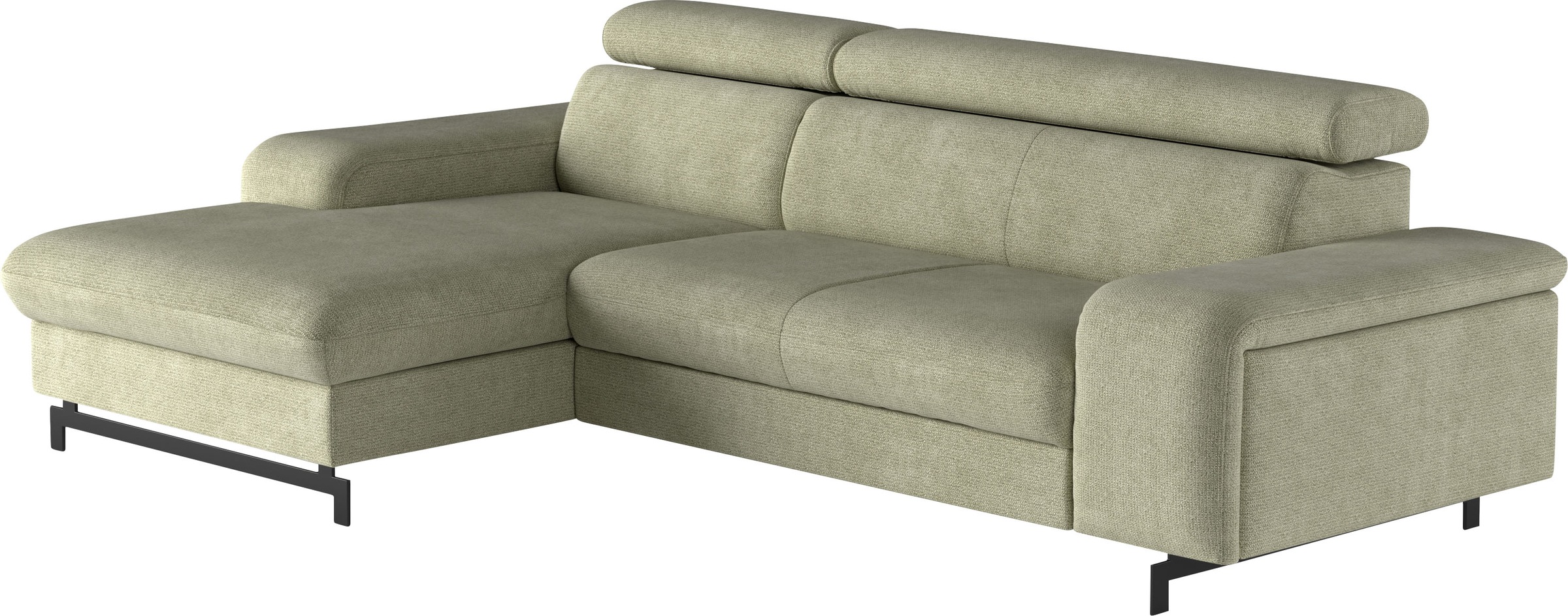 COTTA Ecksofa »Emma L-Form«, mit Kopfteilverstellung, wahlweise mit Bettfunktion & Bettkasten