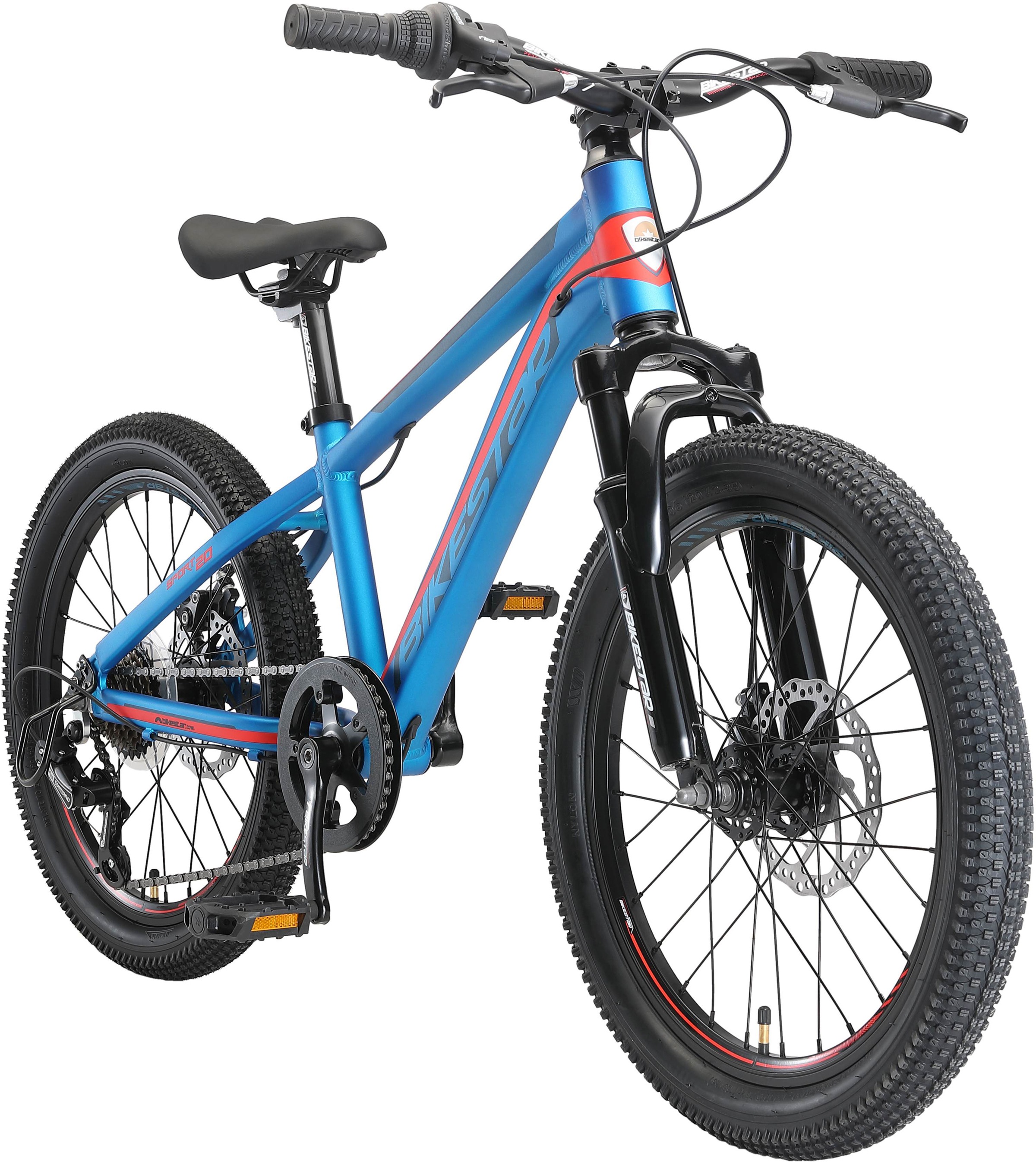 Bikestar Jugendfahrrad, 7 Gang, Shimano, RD-TY21 Schaltwerk, Kettenschaltung