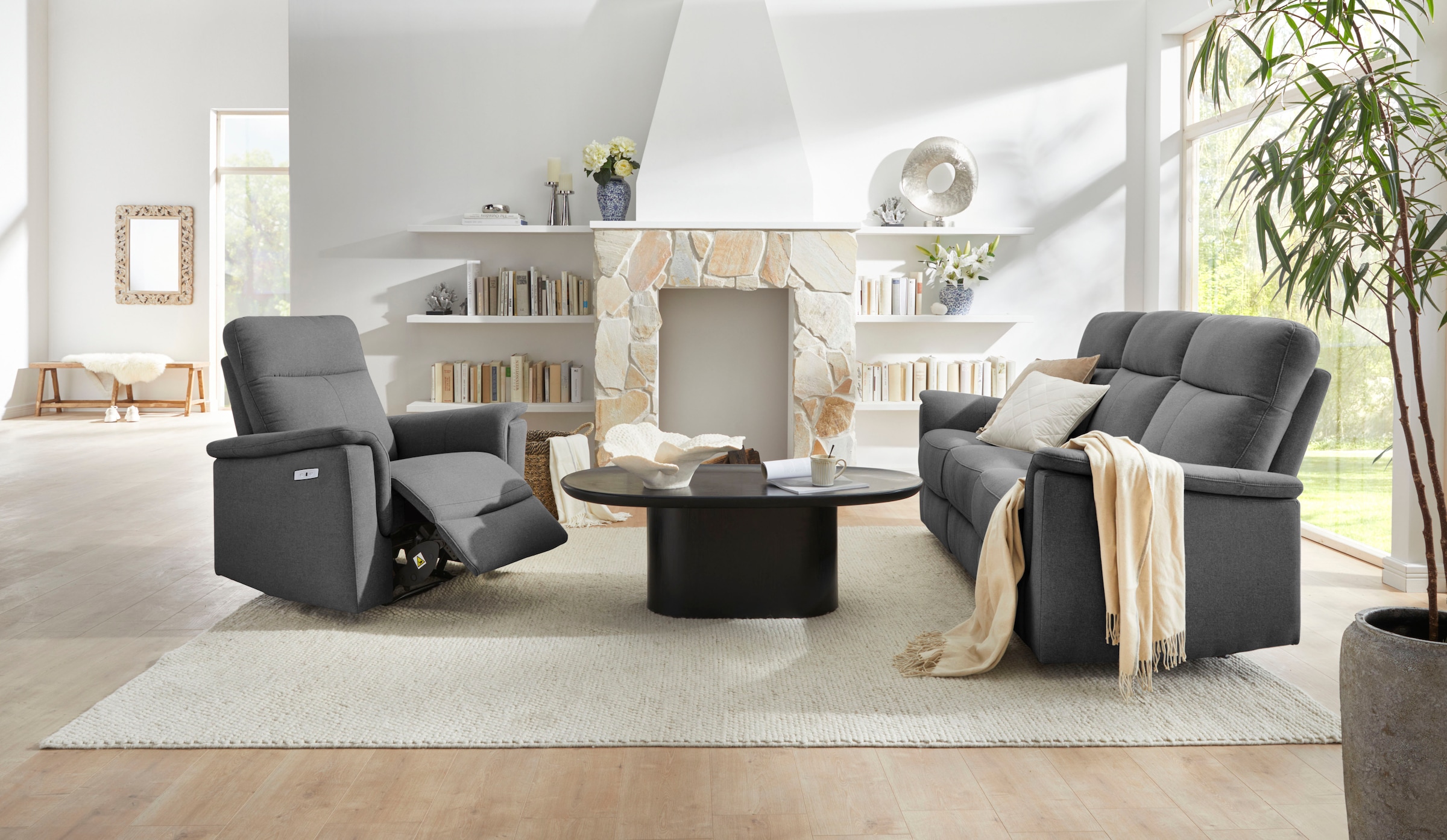Home affaire Relaxsessel »Southbrook, TV-Sessel mit Schlaffunktion, Wohnzimmer, Funktionssessel«, mit manueller und elektrischer Relaxfunktion