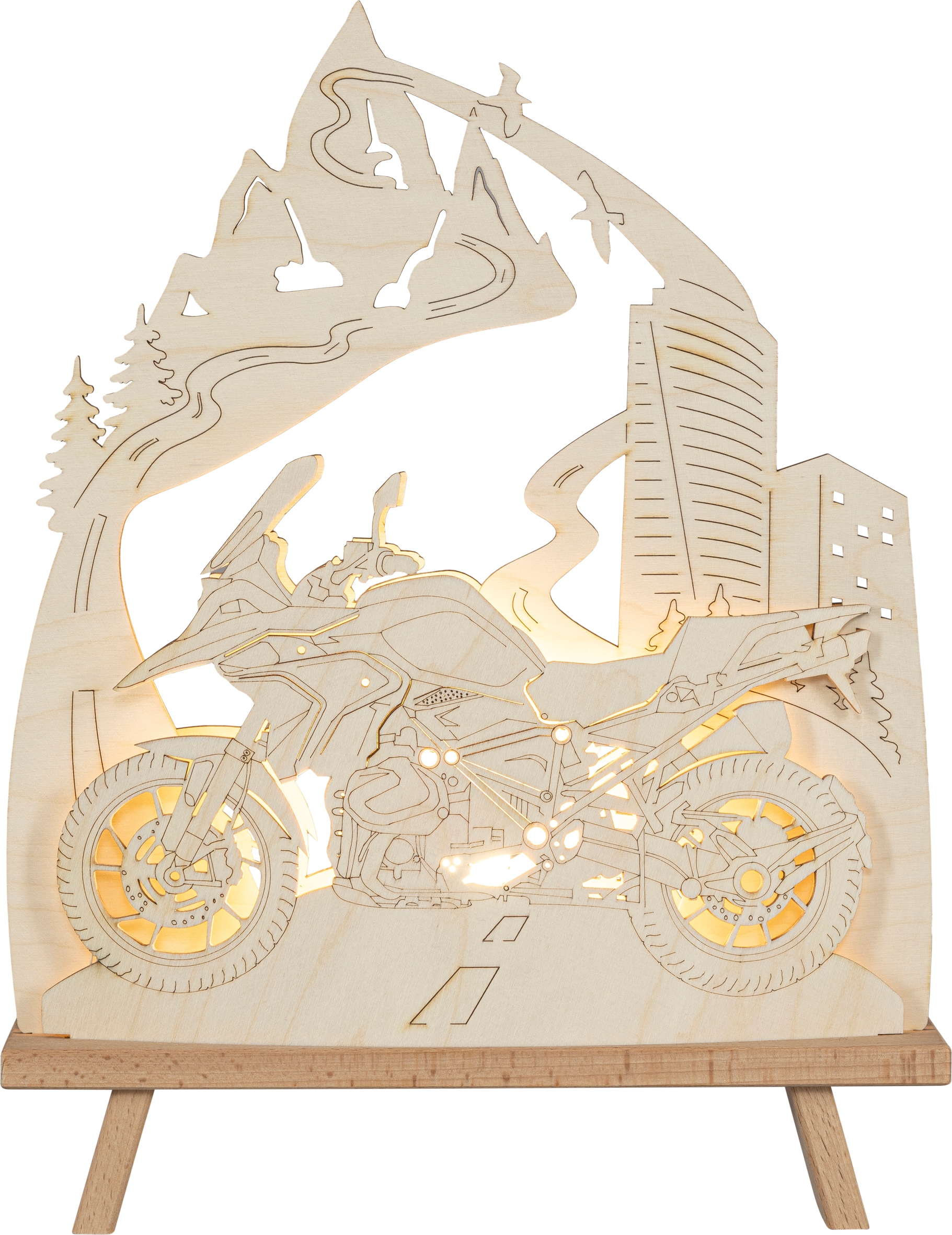 SAICO Original LED Schwibbogen "Deko-Lichterspitze, Motorradfreund" inkl. e günstig online kaufen