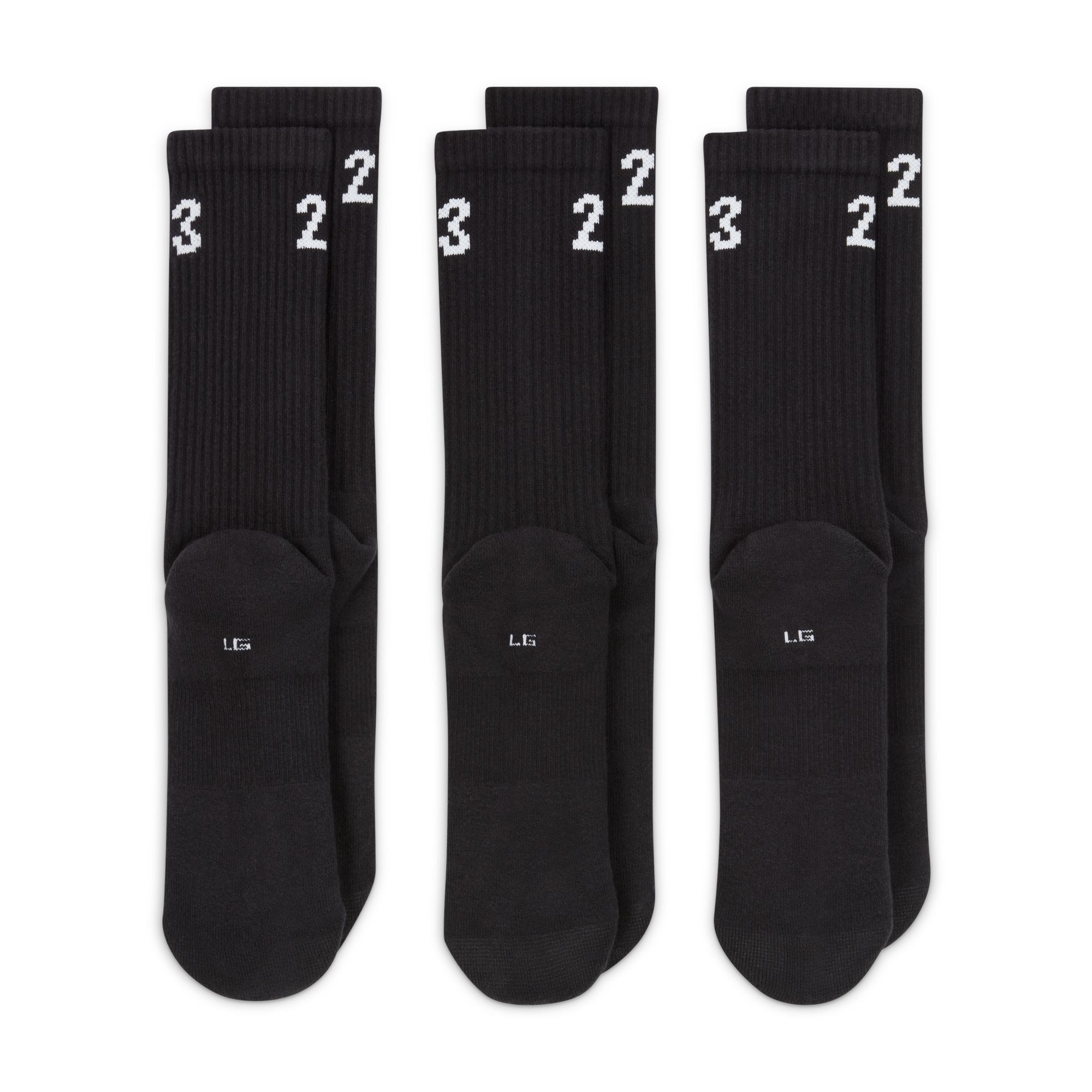 Nike Funktionssocken »U J ESSENTIAL CREW 3PR - 144« für sportliche Aktivitäten, mit Dämpfung, stützende Passform