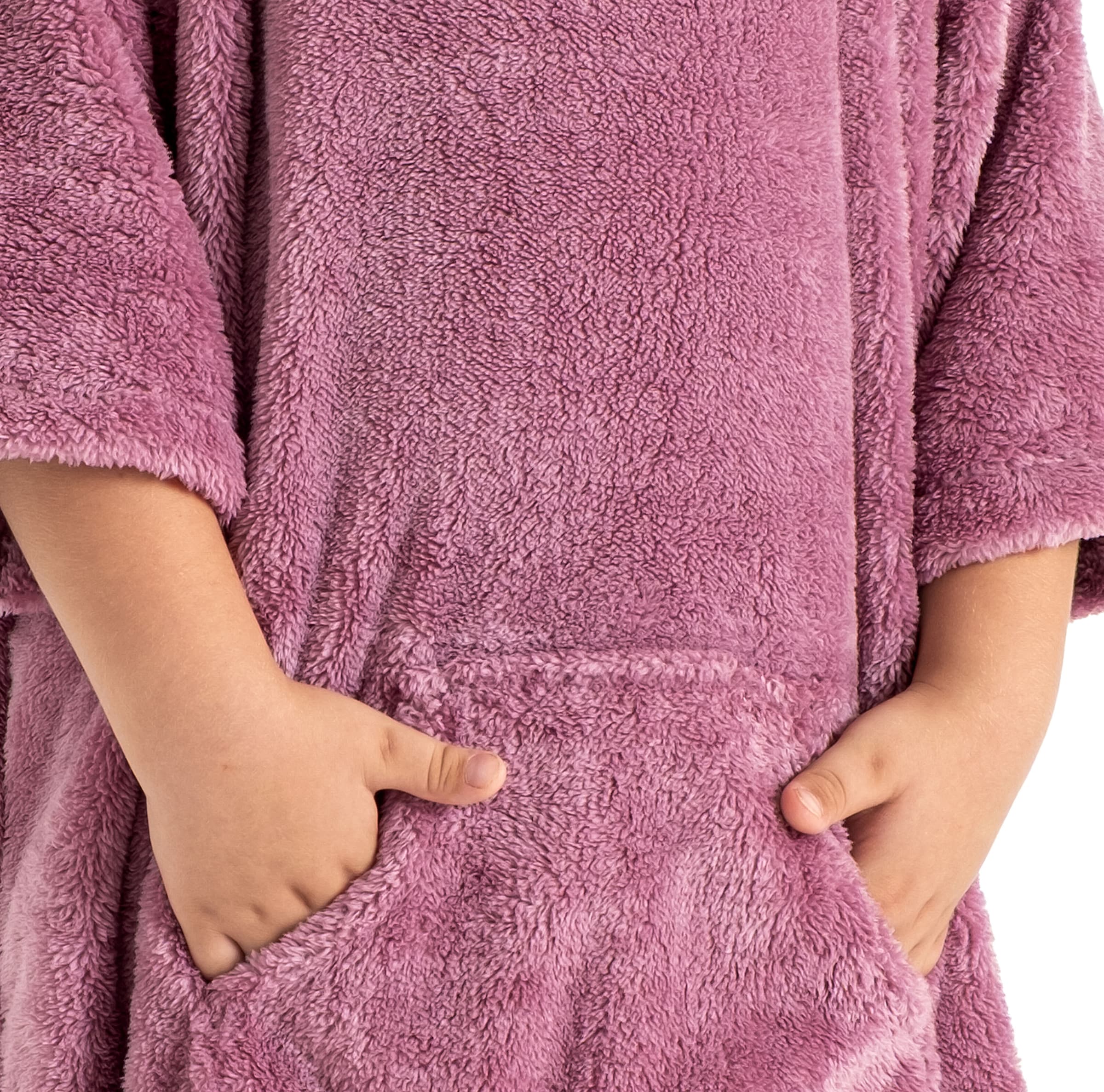 my home Badeponcho »Lillou, für Kinder, ideal für Urlaub oder im Schwimmbad«, (1 St.), weich und kuschelig, Fleece, plüsch, Surfponcho