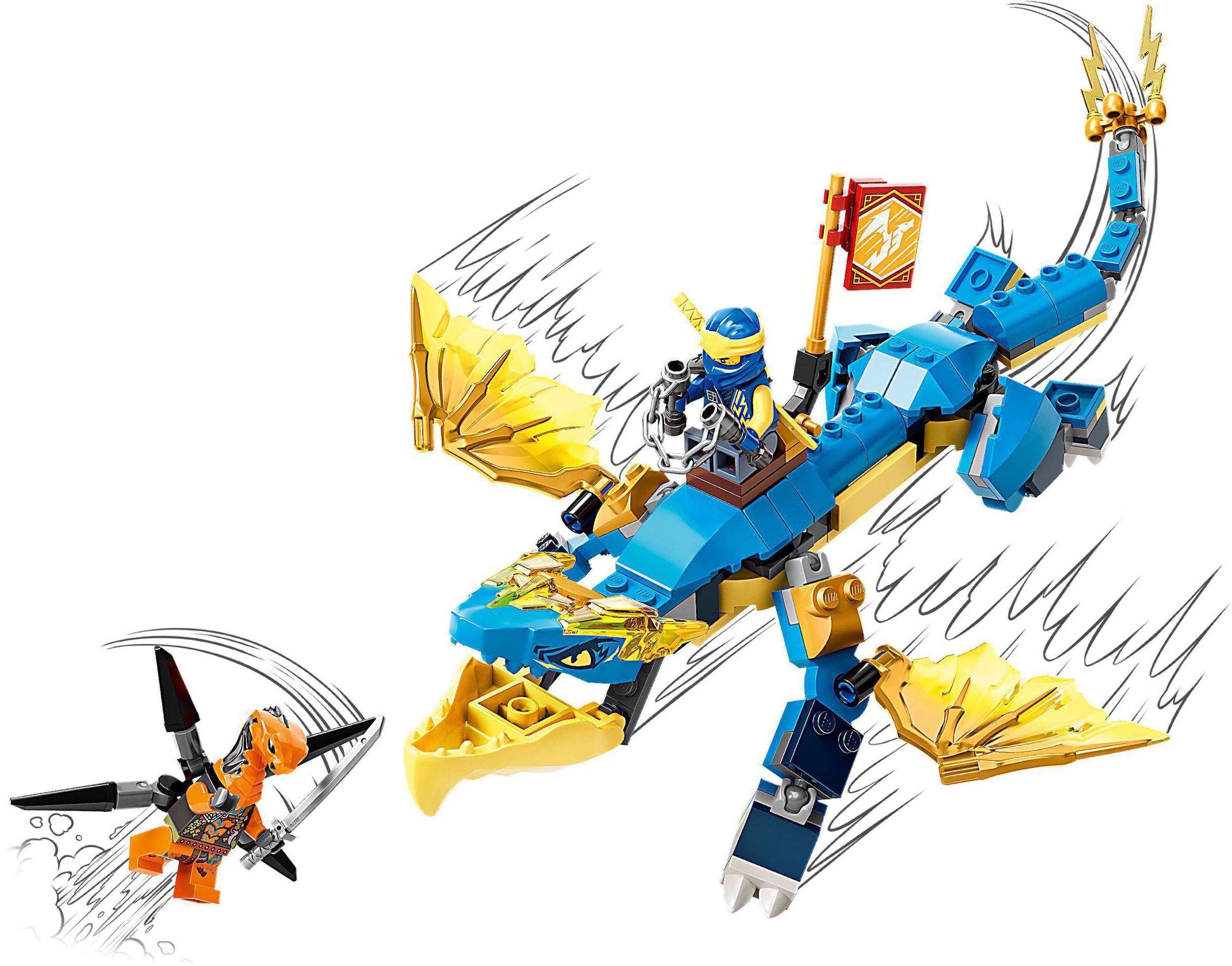 LEGO® Konstruktionsspielsteine »Jays Donnerdrache EVO (71760), LEGO® NINJAGO®«, (140 St.)