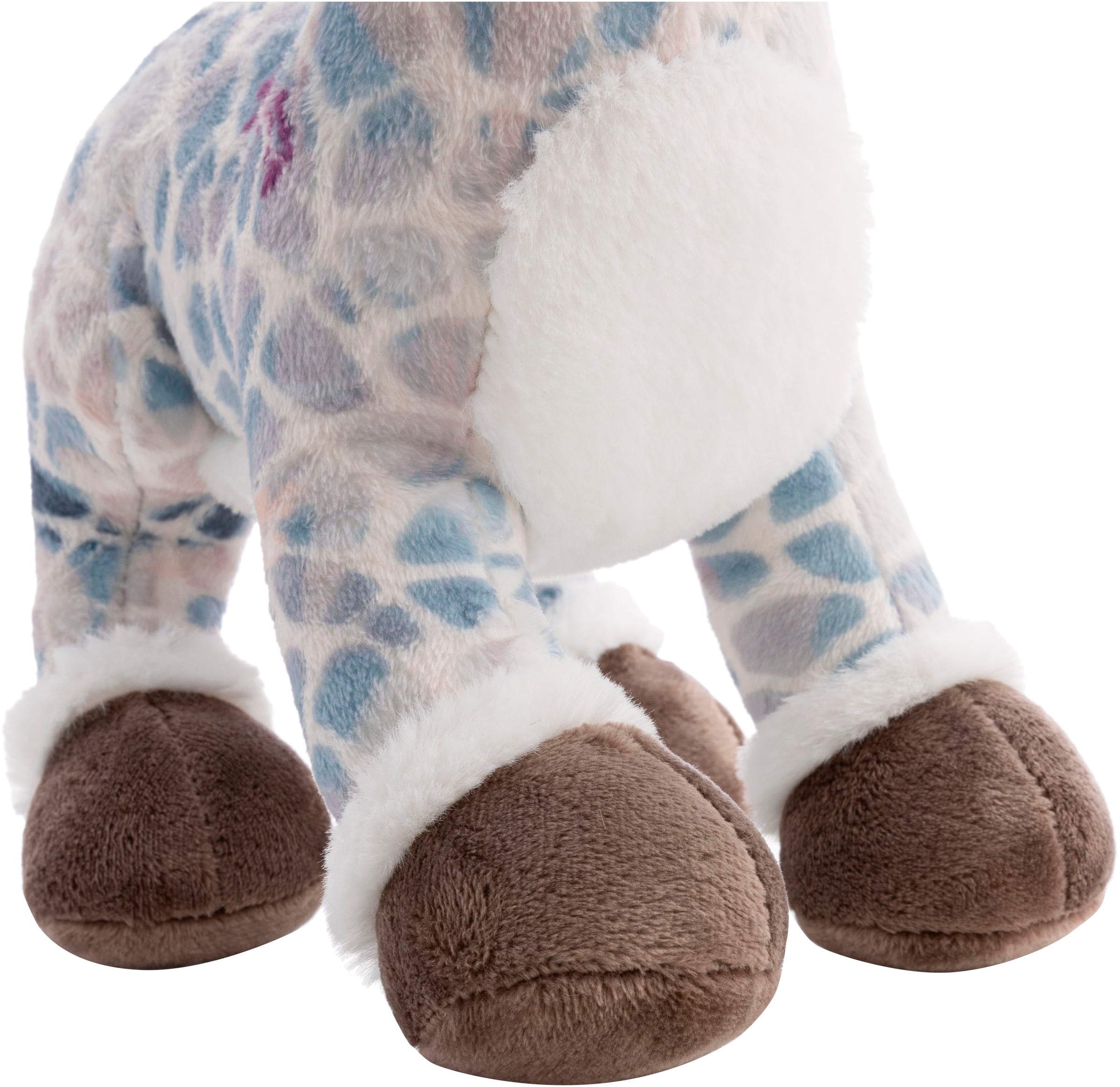 Nici Kuscheltier »Winter, Giraffe Winny Winterfur, 27 cm stehend«, stehend; enthält recyceltes Material (Global Recycled Standard)