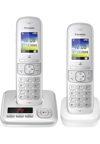 Panasonic Schnurloses DECT-Telefon »KX-TGH722 Duo«, (Mobilteile: 2), mit Anrufbeantworter kaufen