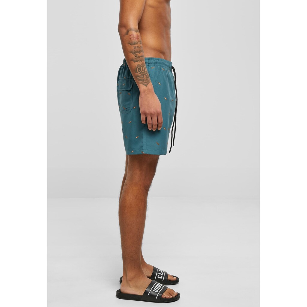 URBAN CLASSICS Badeshorts »Urban Classics Herren Embroidery Swim Shorts«