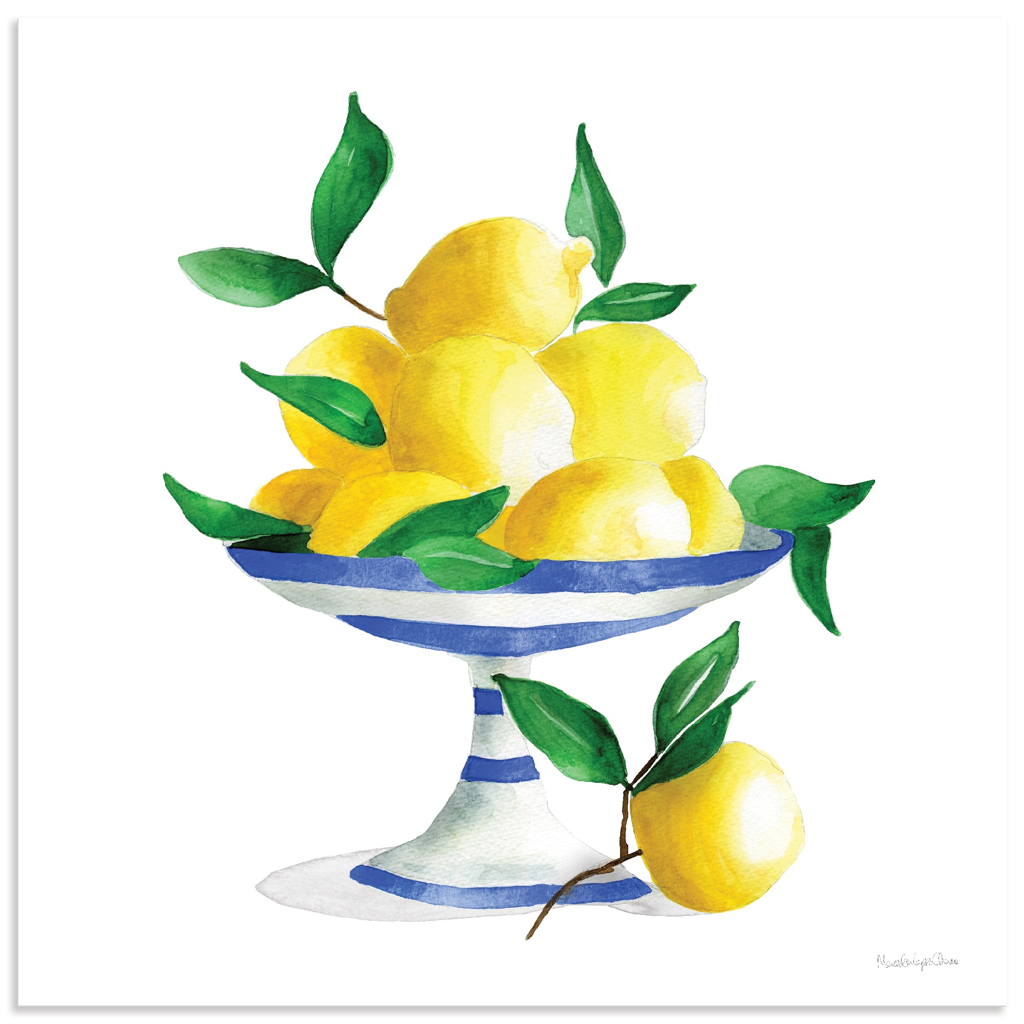 Artland Wandbild "Spanish Lemons II" Arrangements 1 Stk. tlg. als Alubild, Leinwandbild, Poster, Wandaufkleber in verschied. Größen