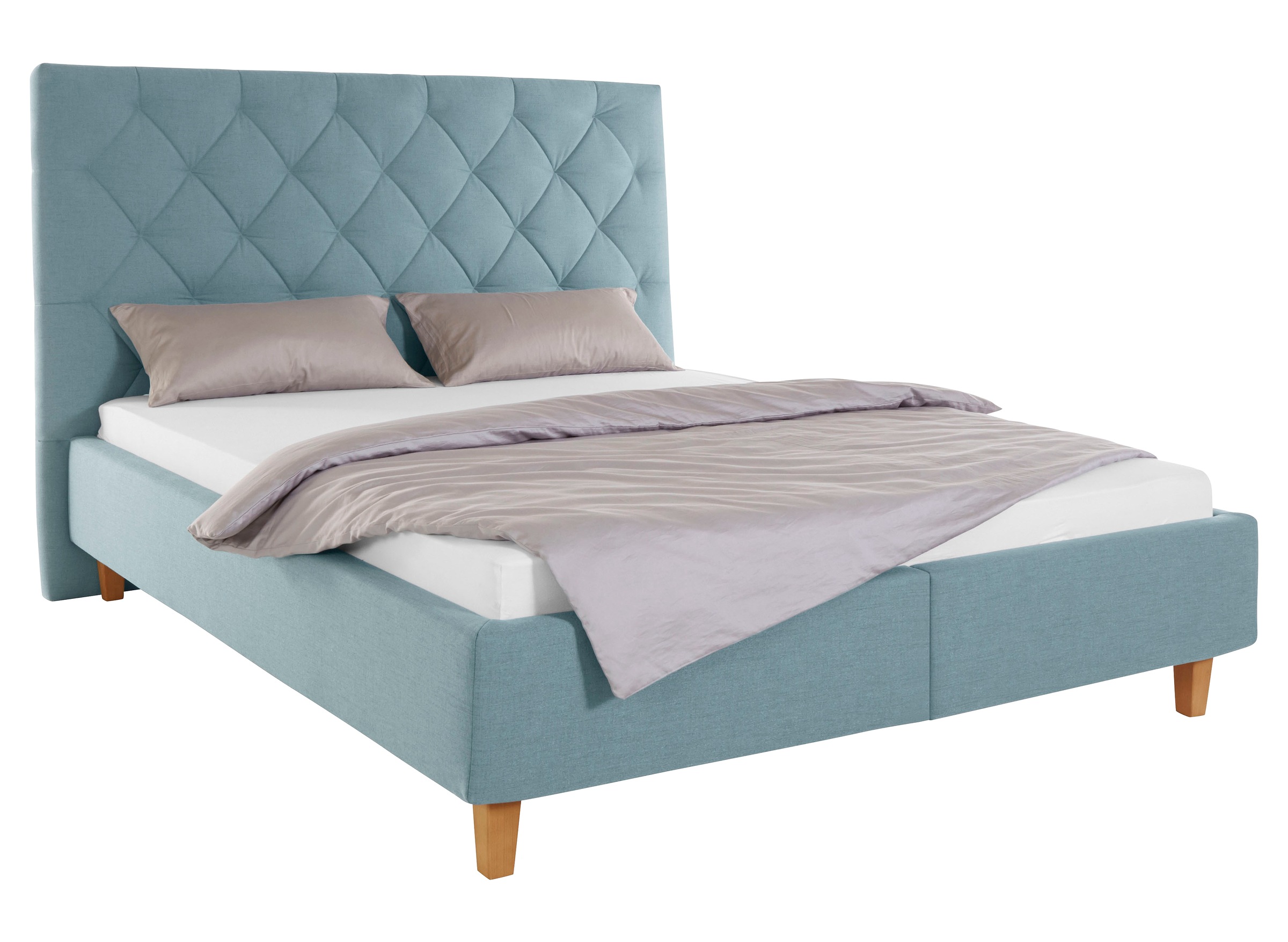 Home affaire Polsterbett "Sunley 140" Kreuzsteppung, Kopfteilhöhe 142 cm, o günstig online kaufen