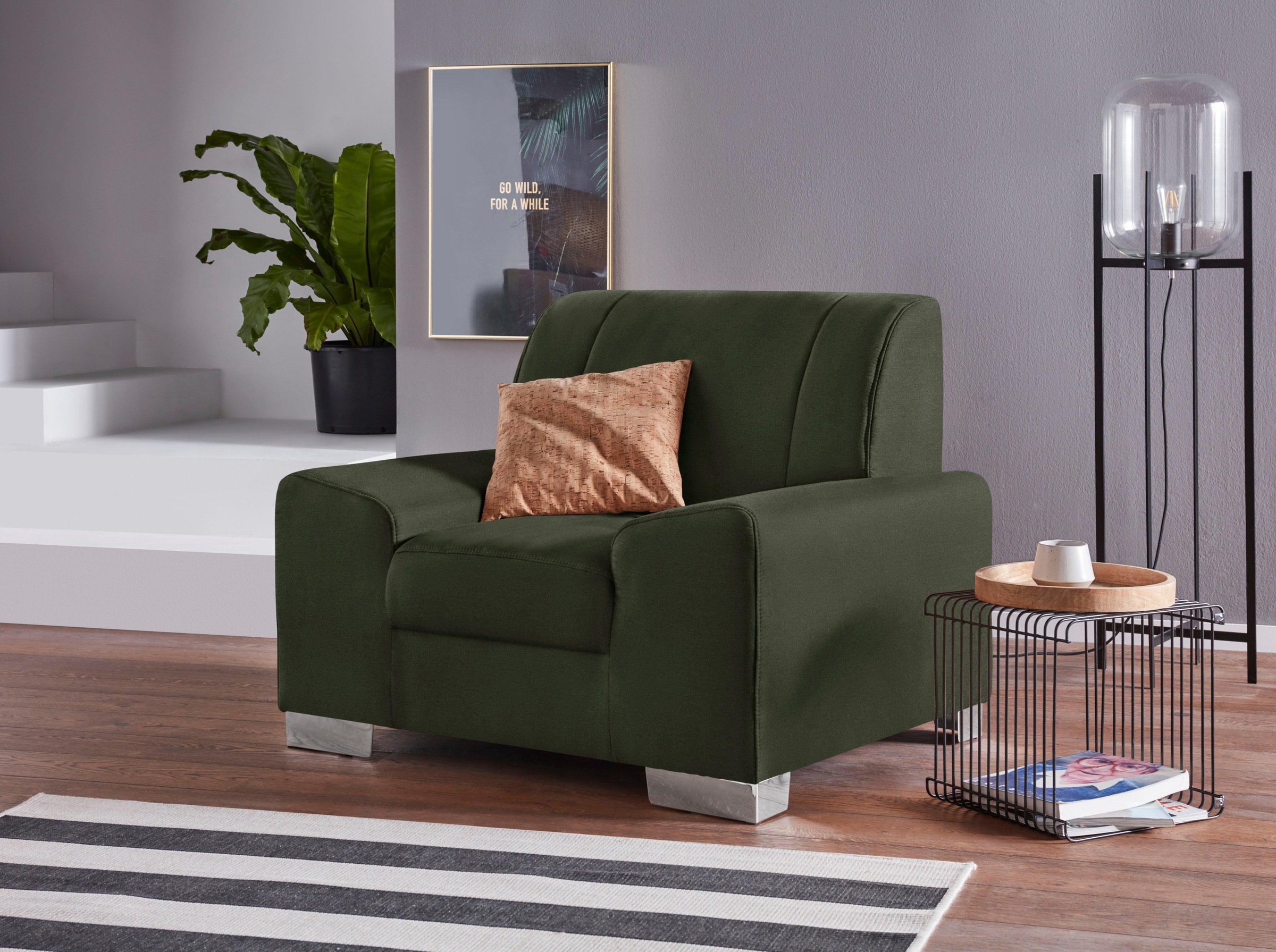 DOMO collection Sessel »Anzio«, wahlweise mit Federkern