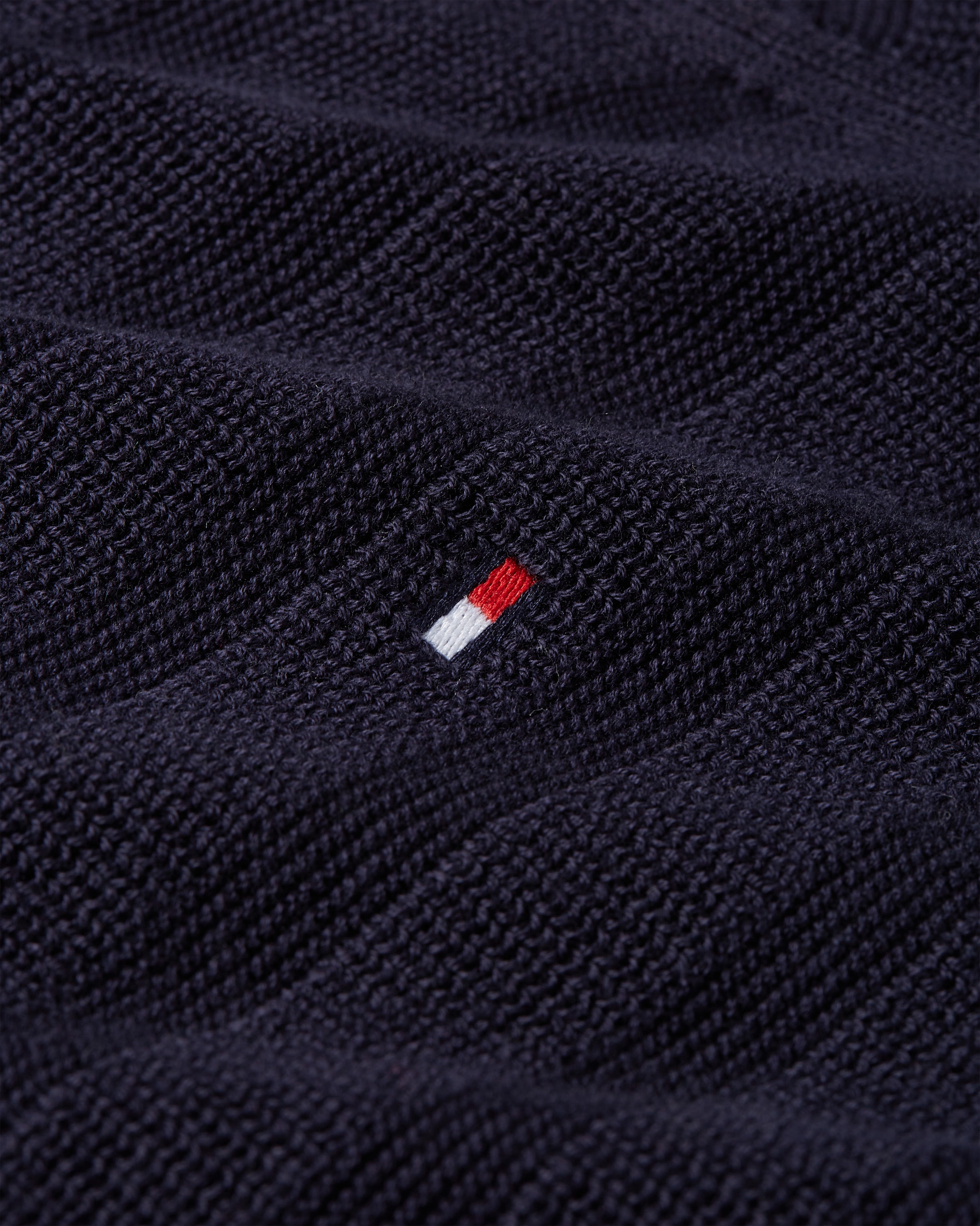 Tommy Hilfiger Rundhalspullover »STRIPE STRUCTURE«, regular fit, leicht überschnittene Schultern