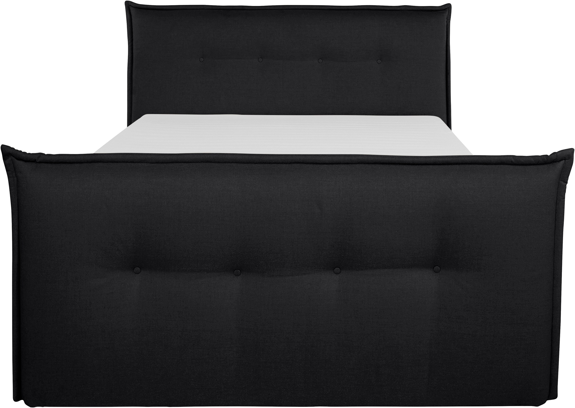 Boxbett HOME AFFAIRE "Kederleicht", grau (anthrazit), B:175cm L:226cm, Komplettbetten, Boxspringbett, inklusive Fußteil, Bettkasten & Topper, in 4 Breiten und 2 Härtegraden 3