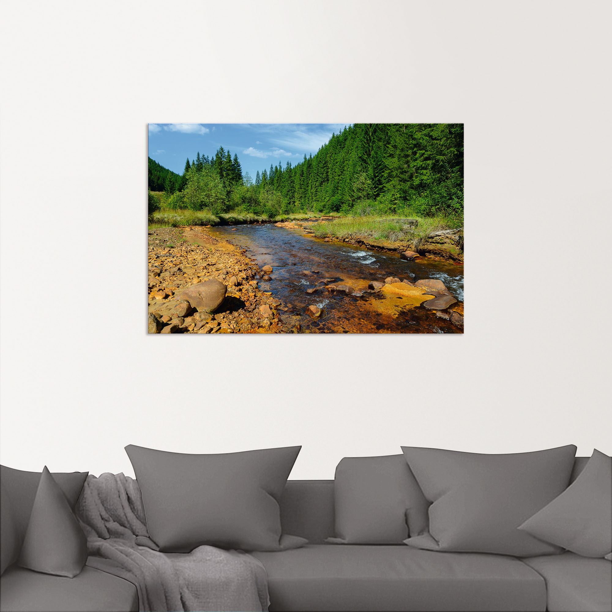 Artland Wandbild »Fluss Neagra, Caliman-Nationalpark«, Gewässer, (1 St.), als Alubild, Outdoorbild, Poster in verschied. Größen