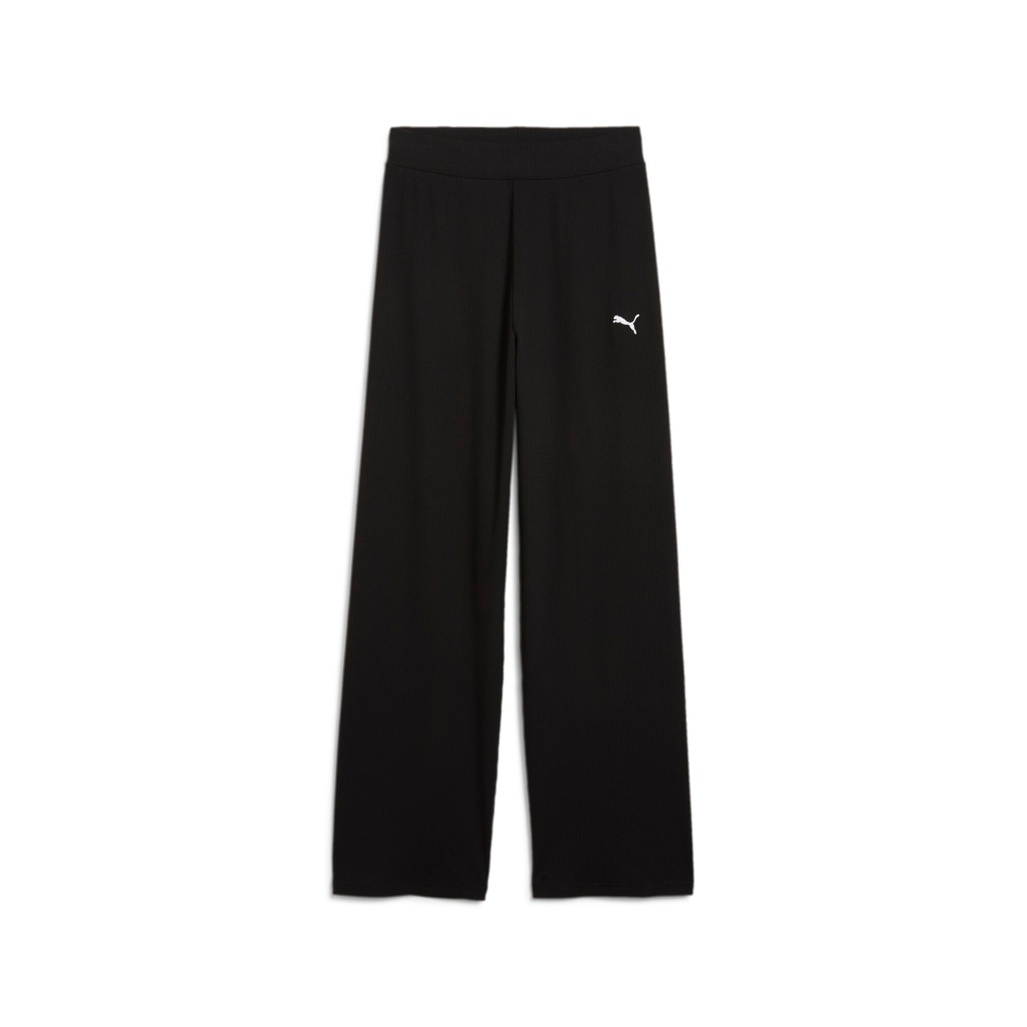 PUMA Trainingshose "ESS ELEVATED HIGH-WAIST STRAIGHT LEG RIB PANT" günstig online kaufen