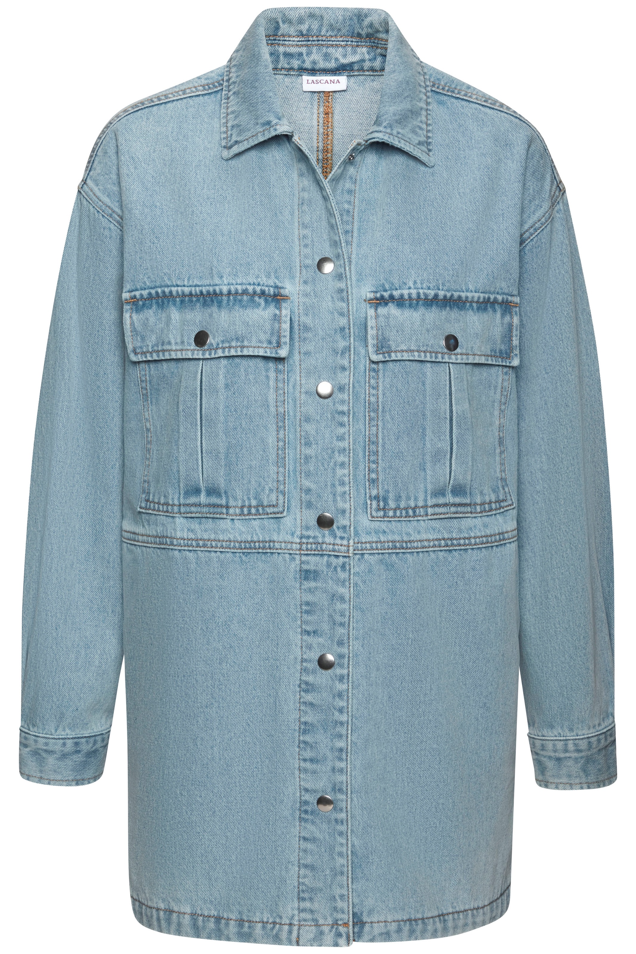 LASCANA Jeansjacke, mit seitlichen Schlitzen